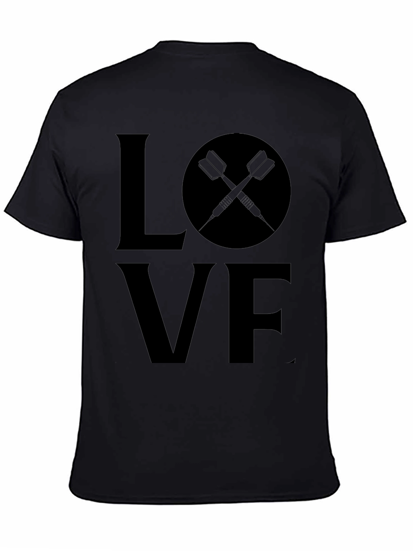 Love Darts Black T-Shirt - Dart Player Tee