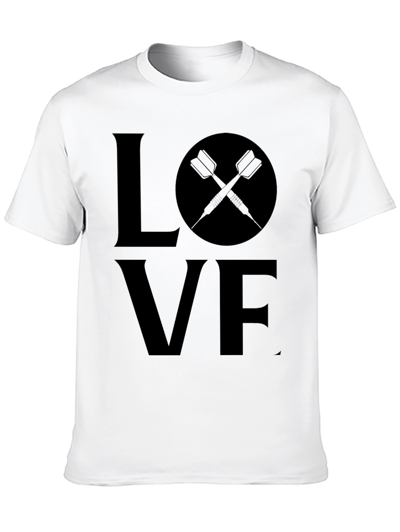 Love Darts Black T-Shirt - Dart Player Tee