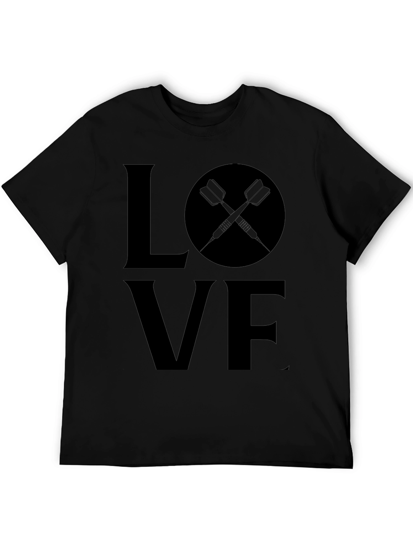 Love Darts Black T-Shirt - Dart Player Tee