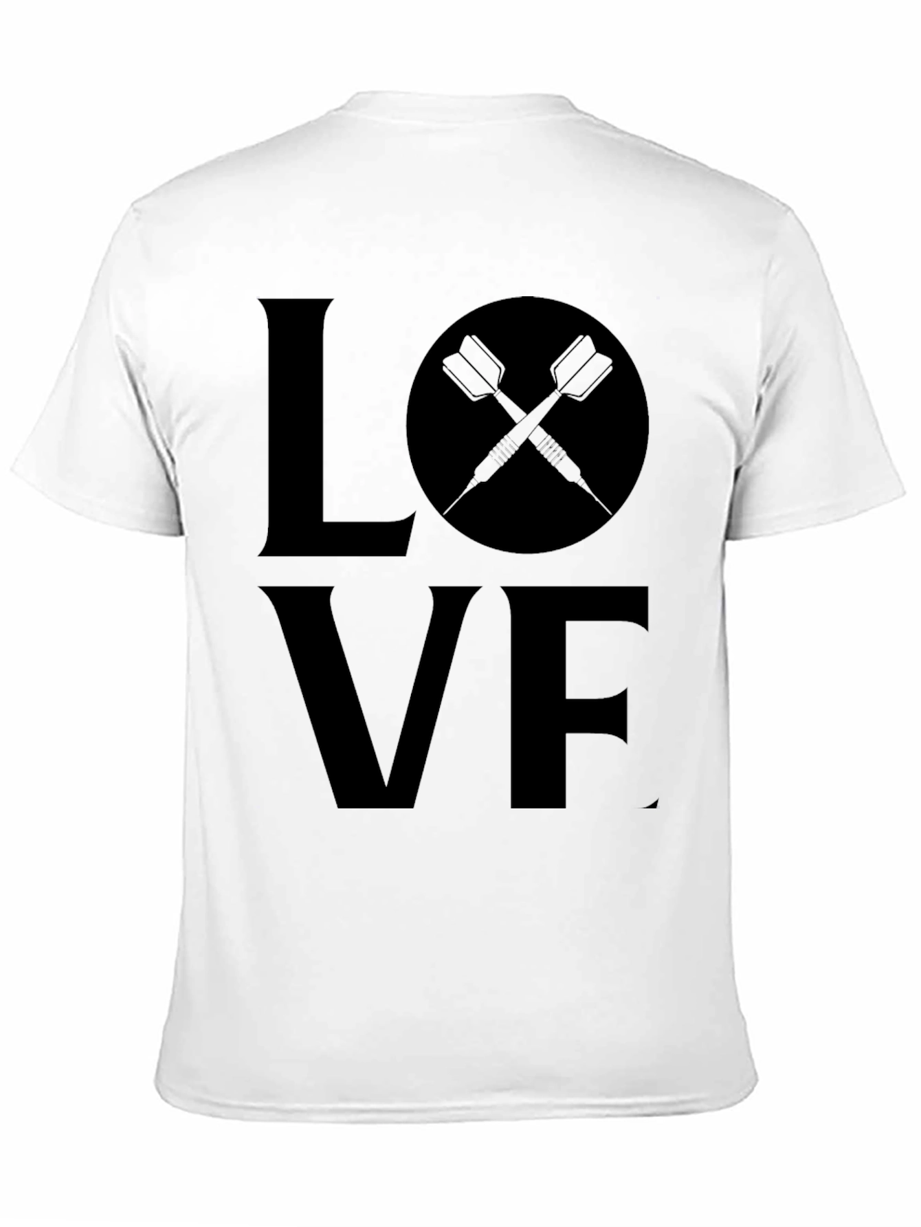 Love Darts Black T-Shirt - Dart Player Tee