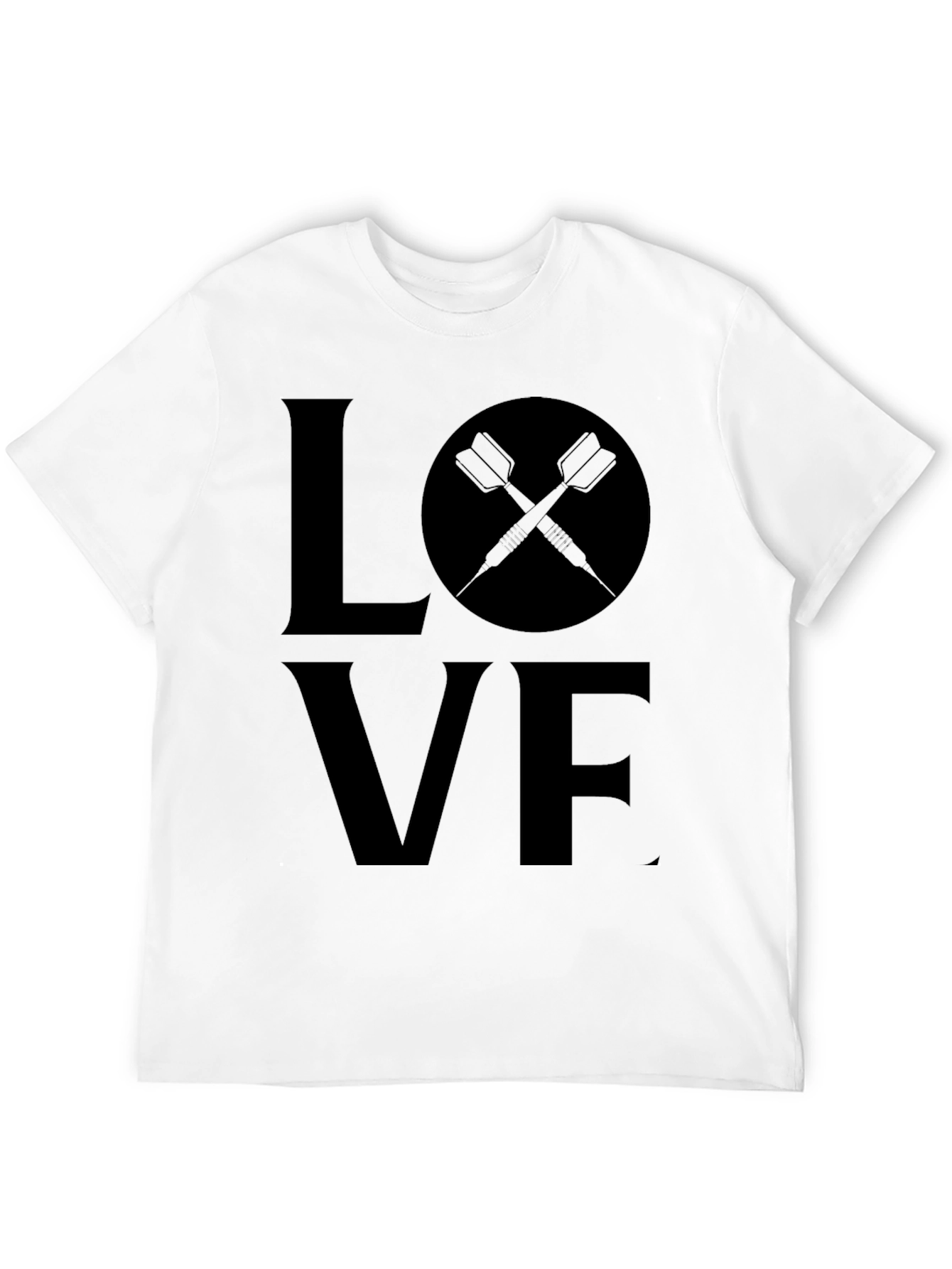 Love Darts Black T-Shirt - Dart Player Tee