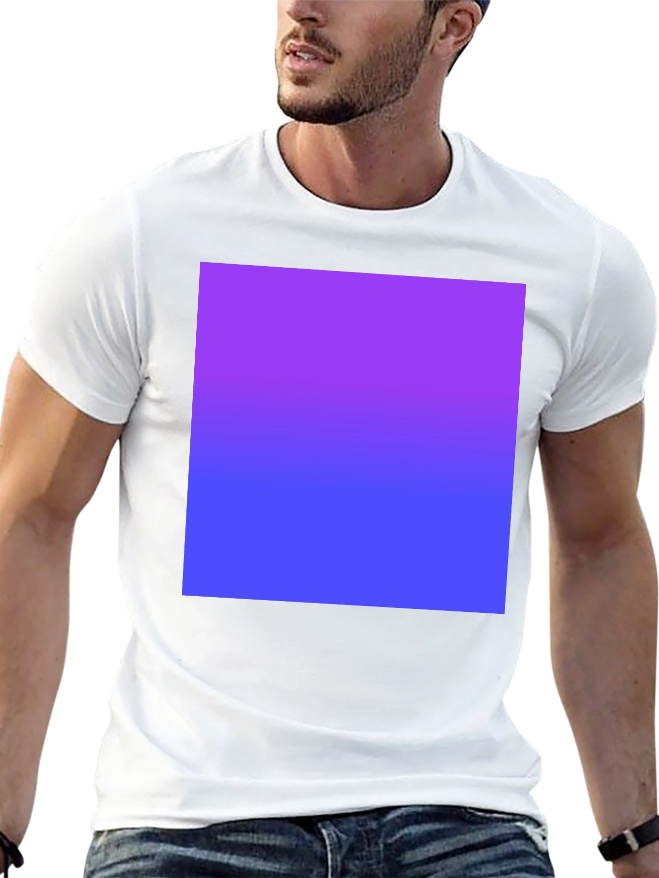 Gradient T-Shirt - Purple to Blue