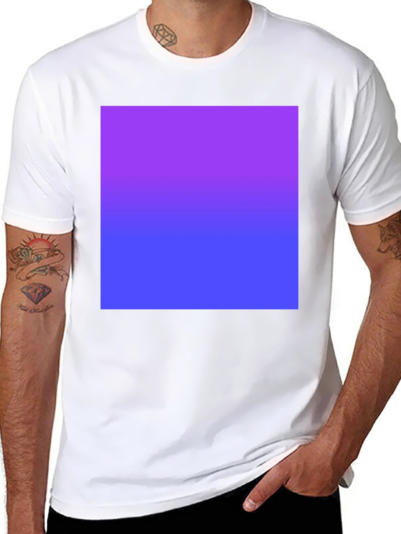 Gradient T-Shirt - Purple to Blue