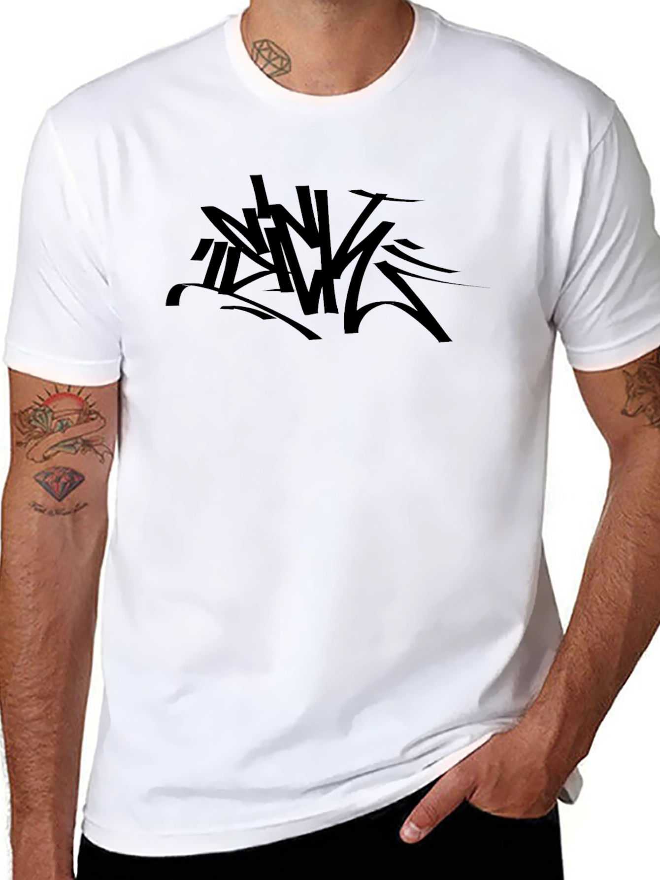 Black Graphic Tee - Modern Streetwear