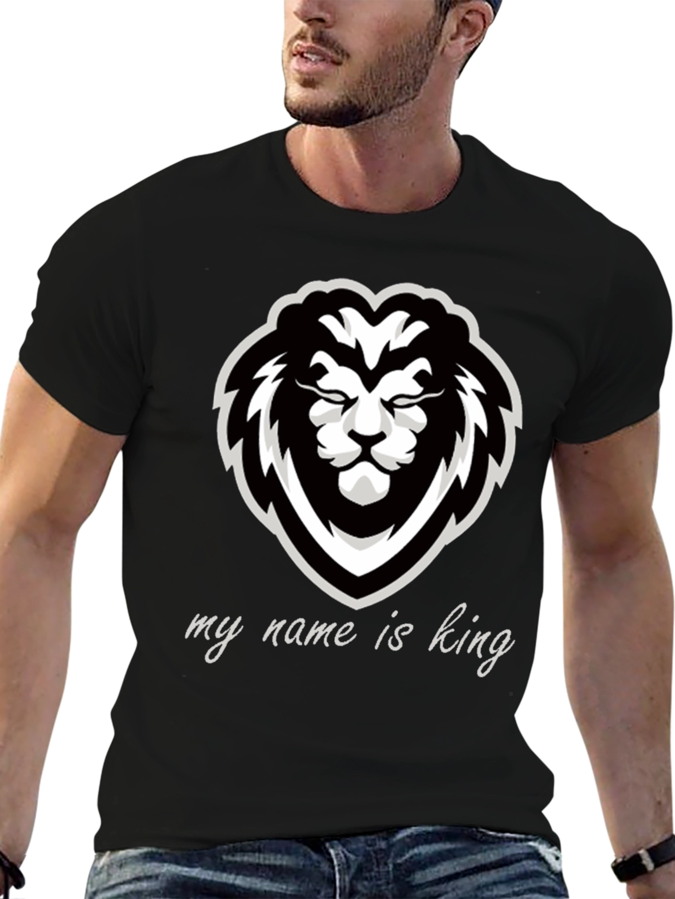King Lion Graphic Tee - Black