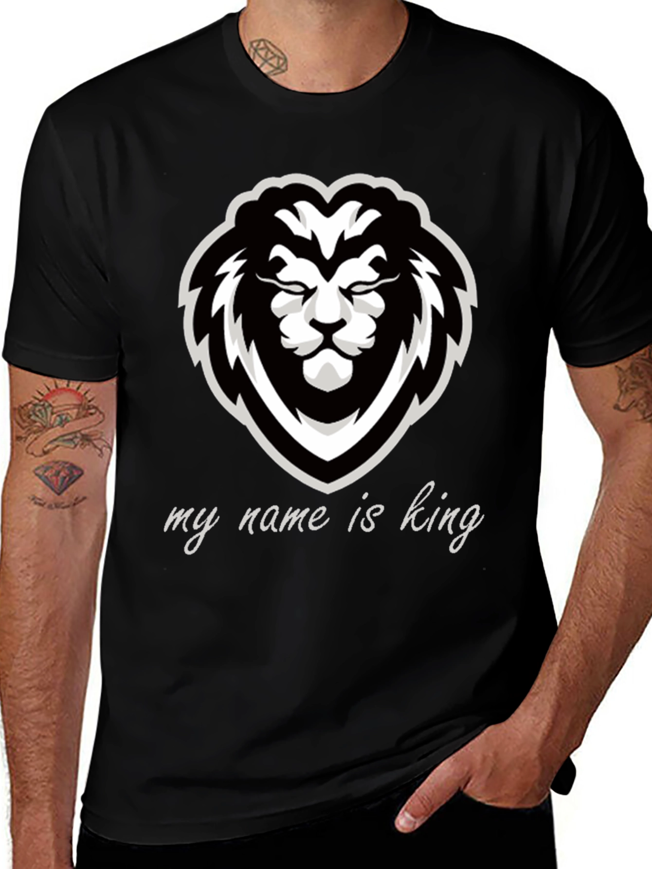 King Lion Graphic Tee - Black