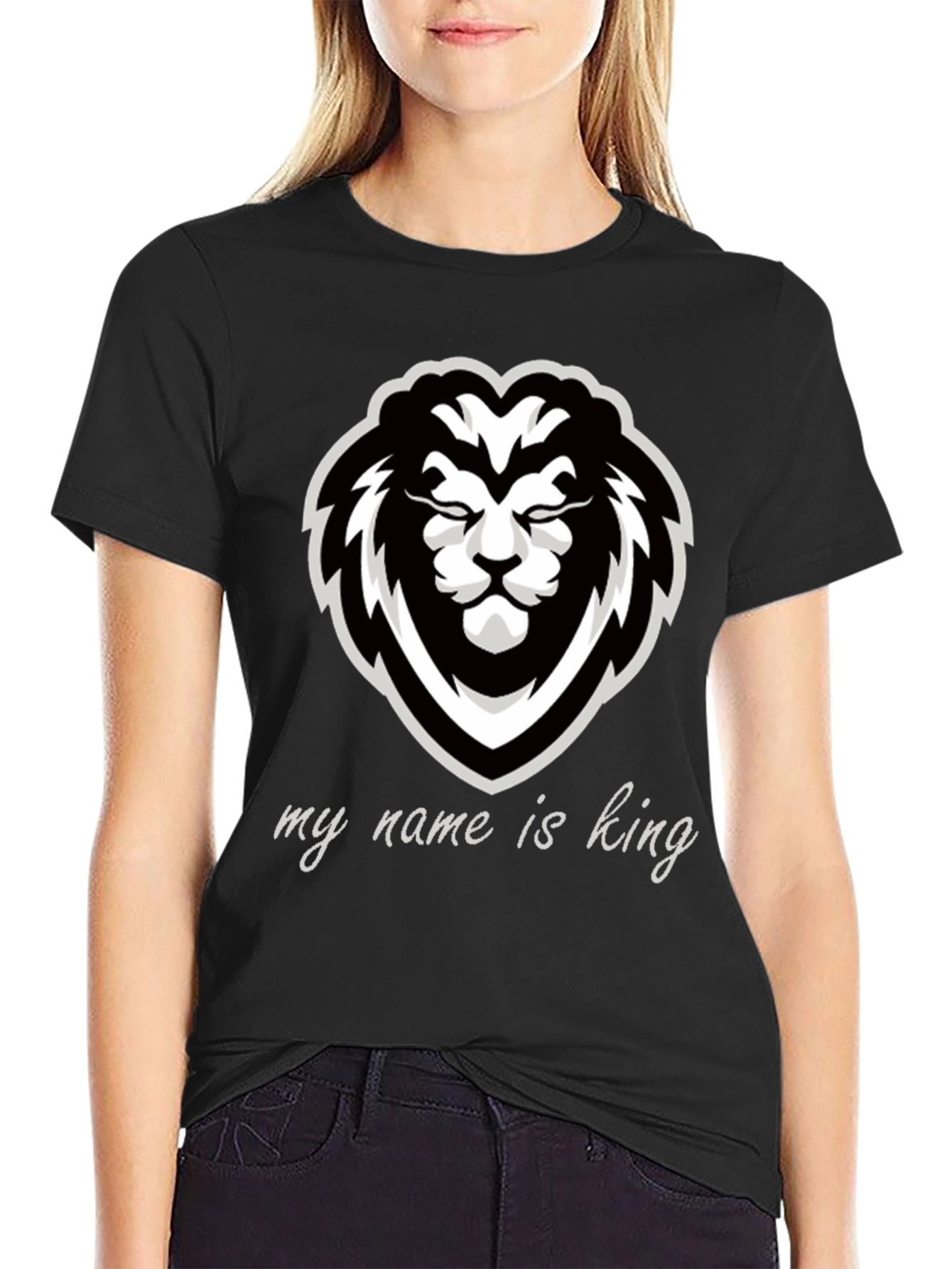 King Lion Graphic Tee - Black