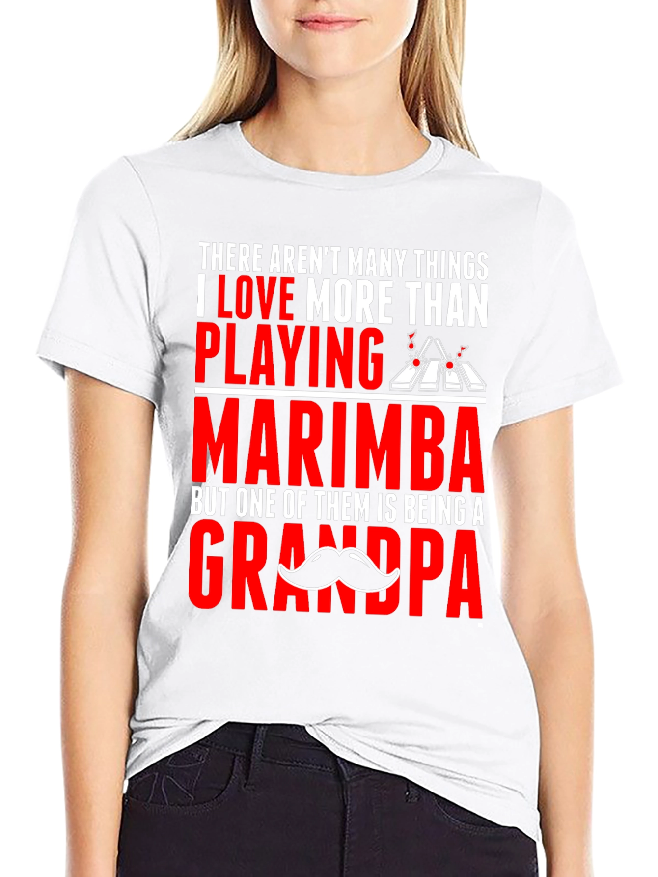 Marimba Grandpa T-Shirt - Musician Dad Gift