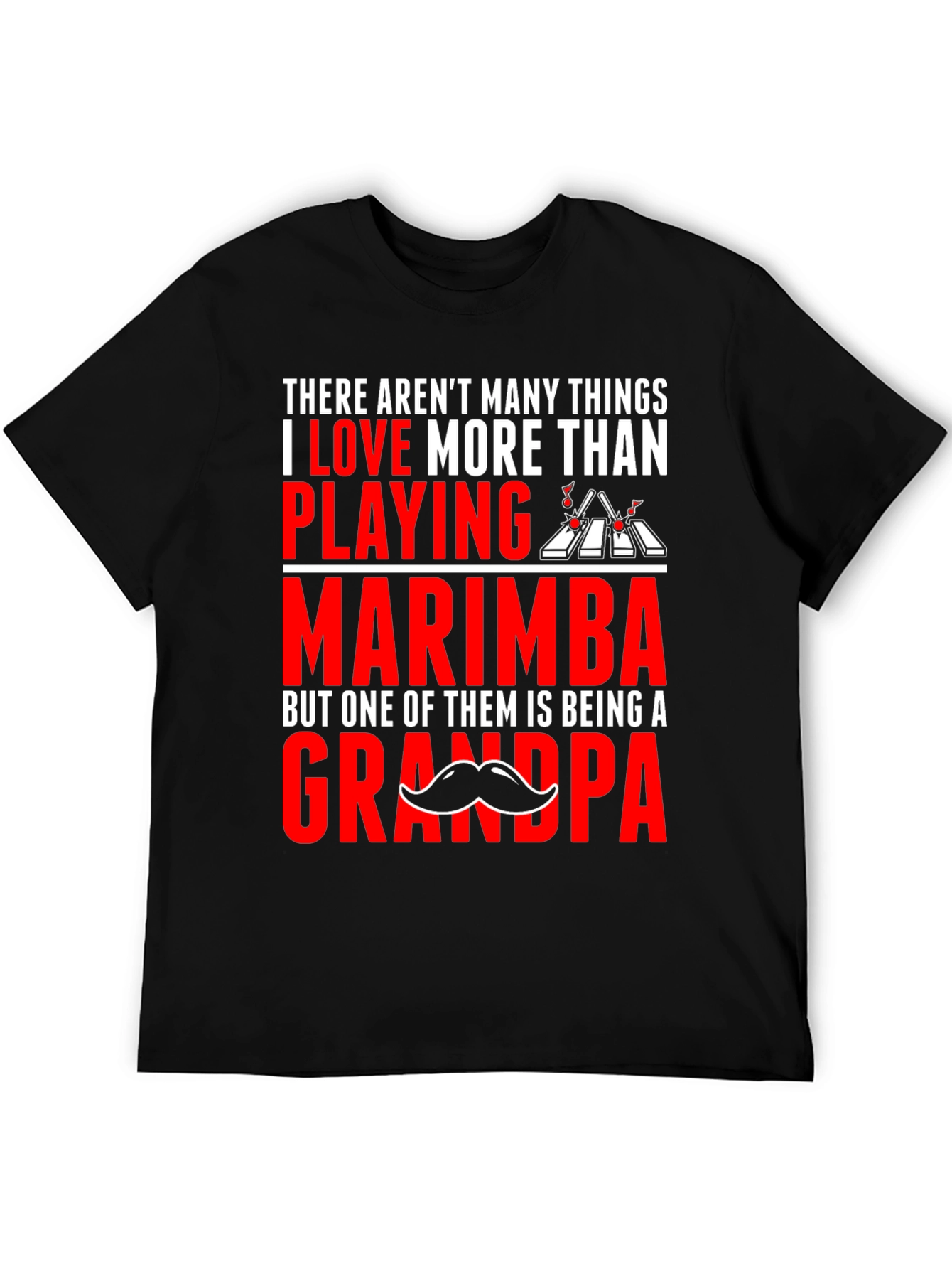 Marimba Grandpa T-Shirt - Musician Dad Gift