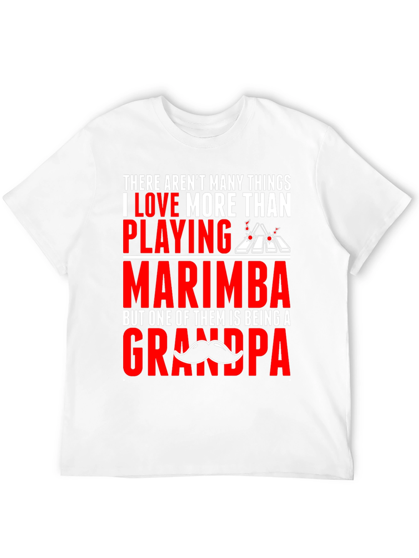 Marimba Grandpa T-Shirt - Musician Dad Gift