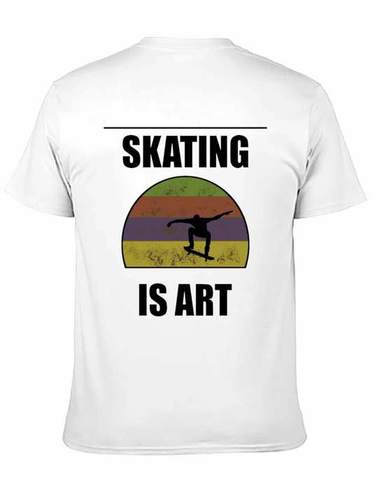 Skating is Art Graphic Tee - Black T-Shirt