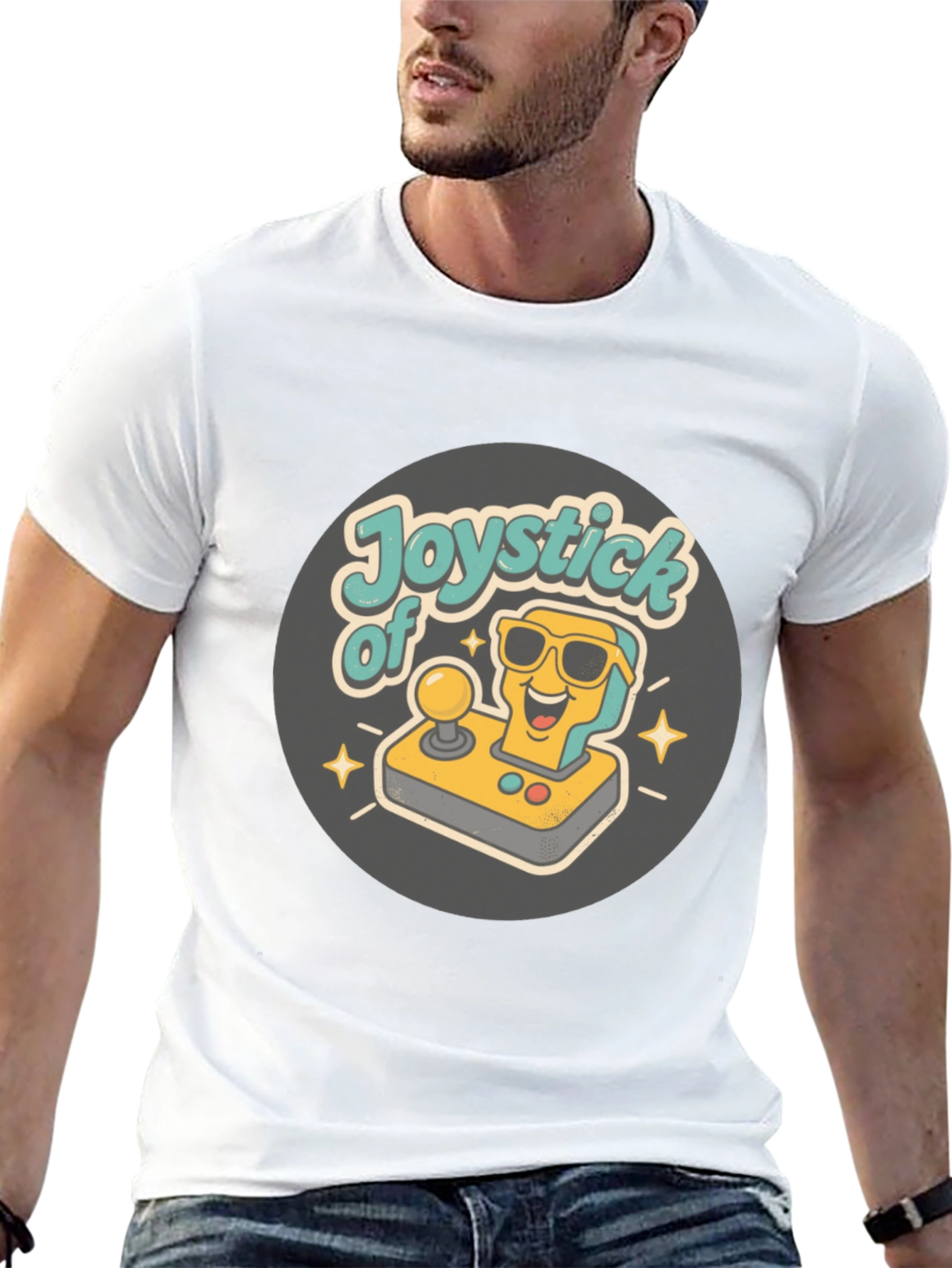 Retro Gaming Joystick T-Shirt - Classic Gamer Tee