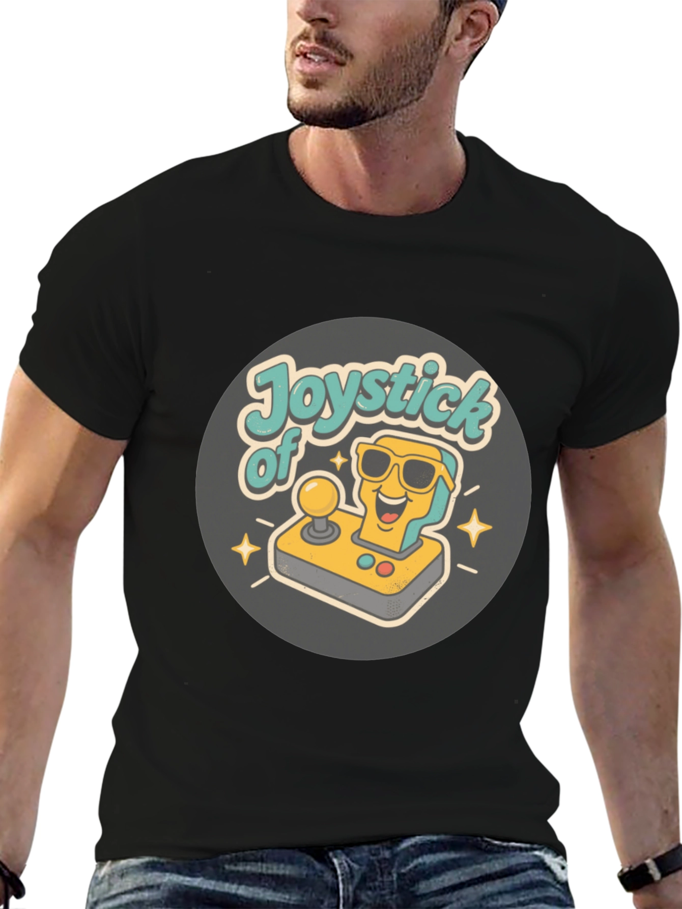 Retro Gaming Joystick T-Shirt - Classic Gamer Tee