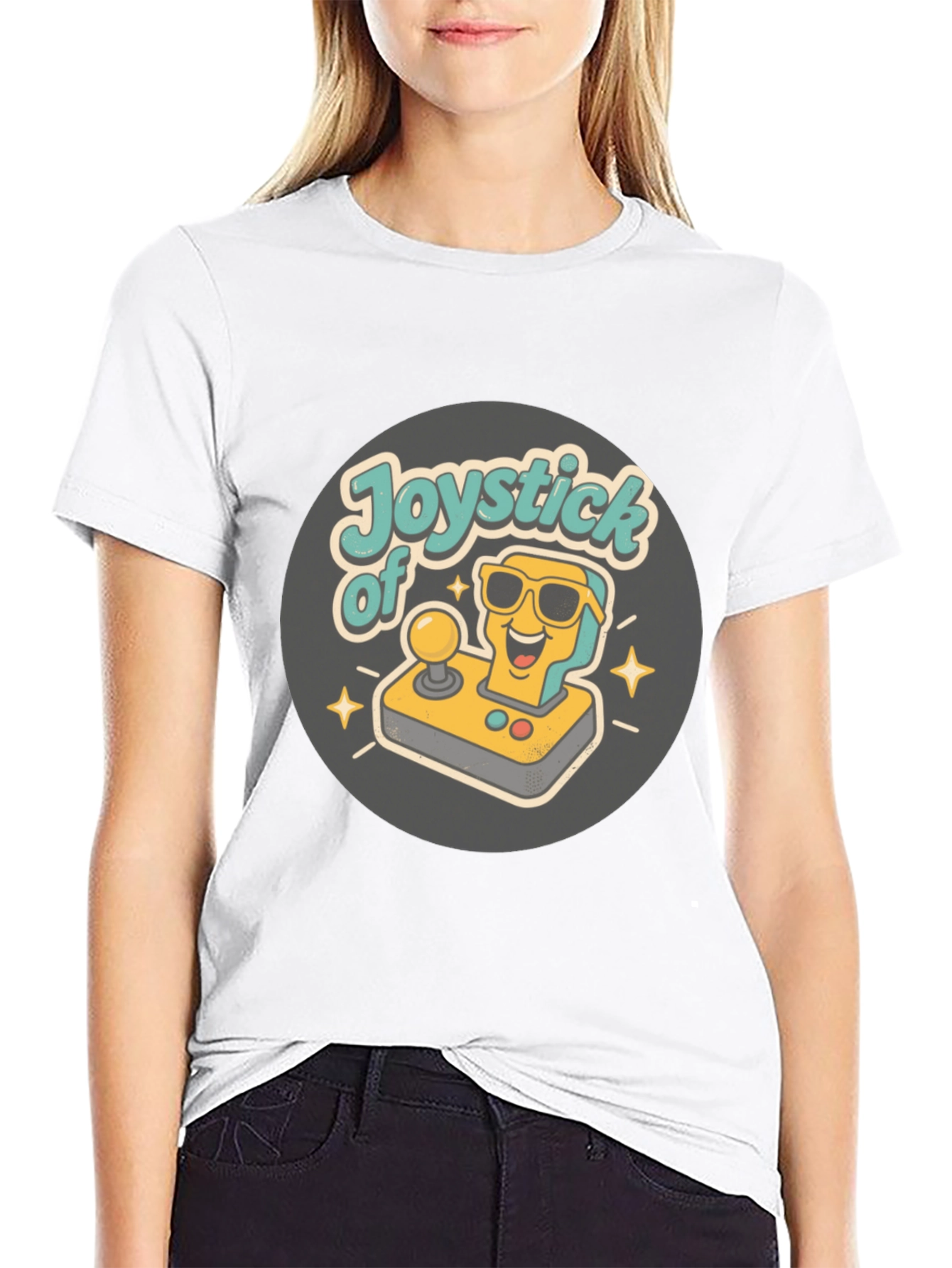 Retro Gaming Joystick T-Shirt - Classic Gamer Tee