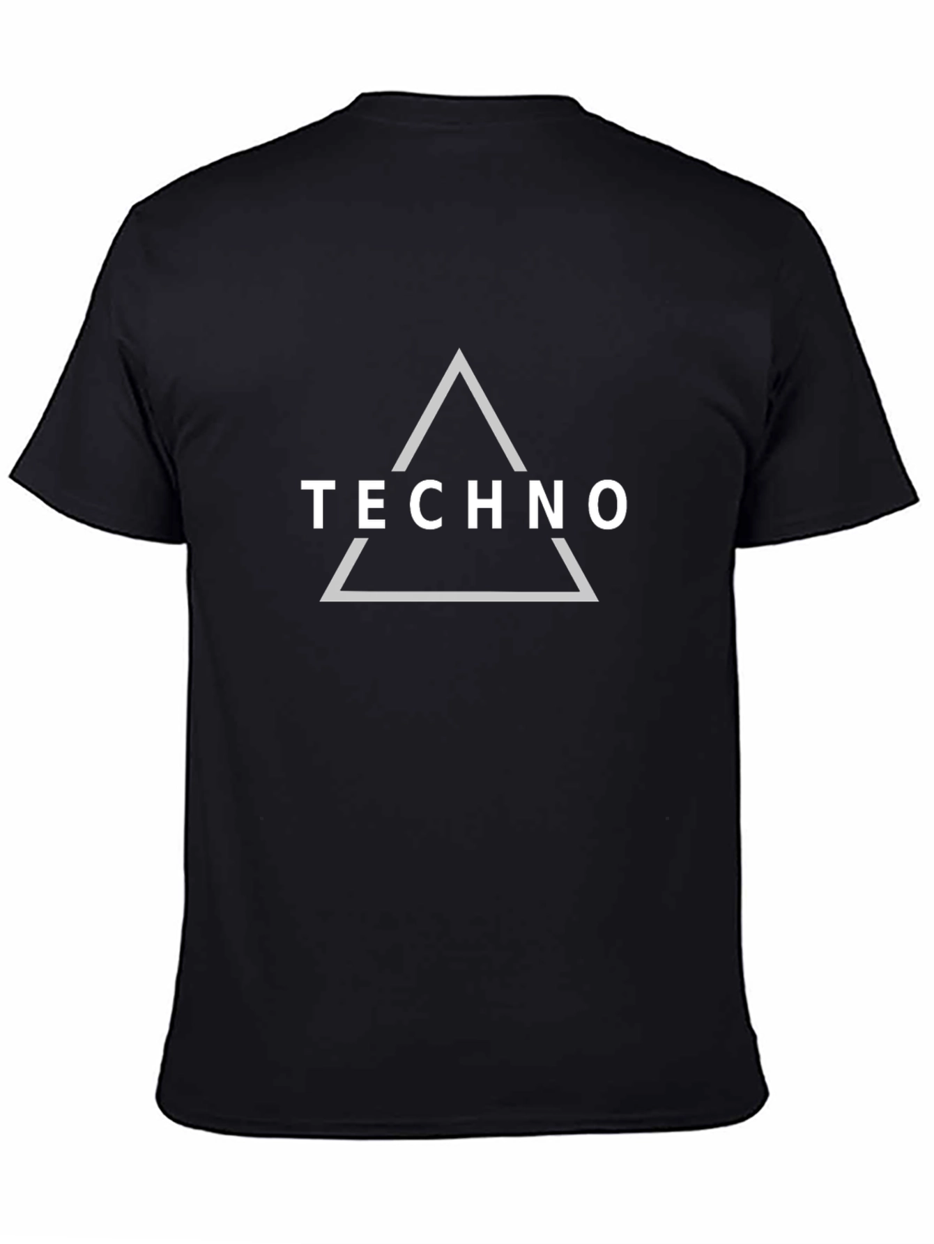 Techno Triangle Graphic Tee - Modern Style