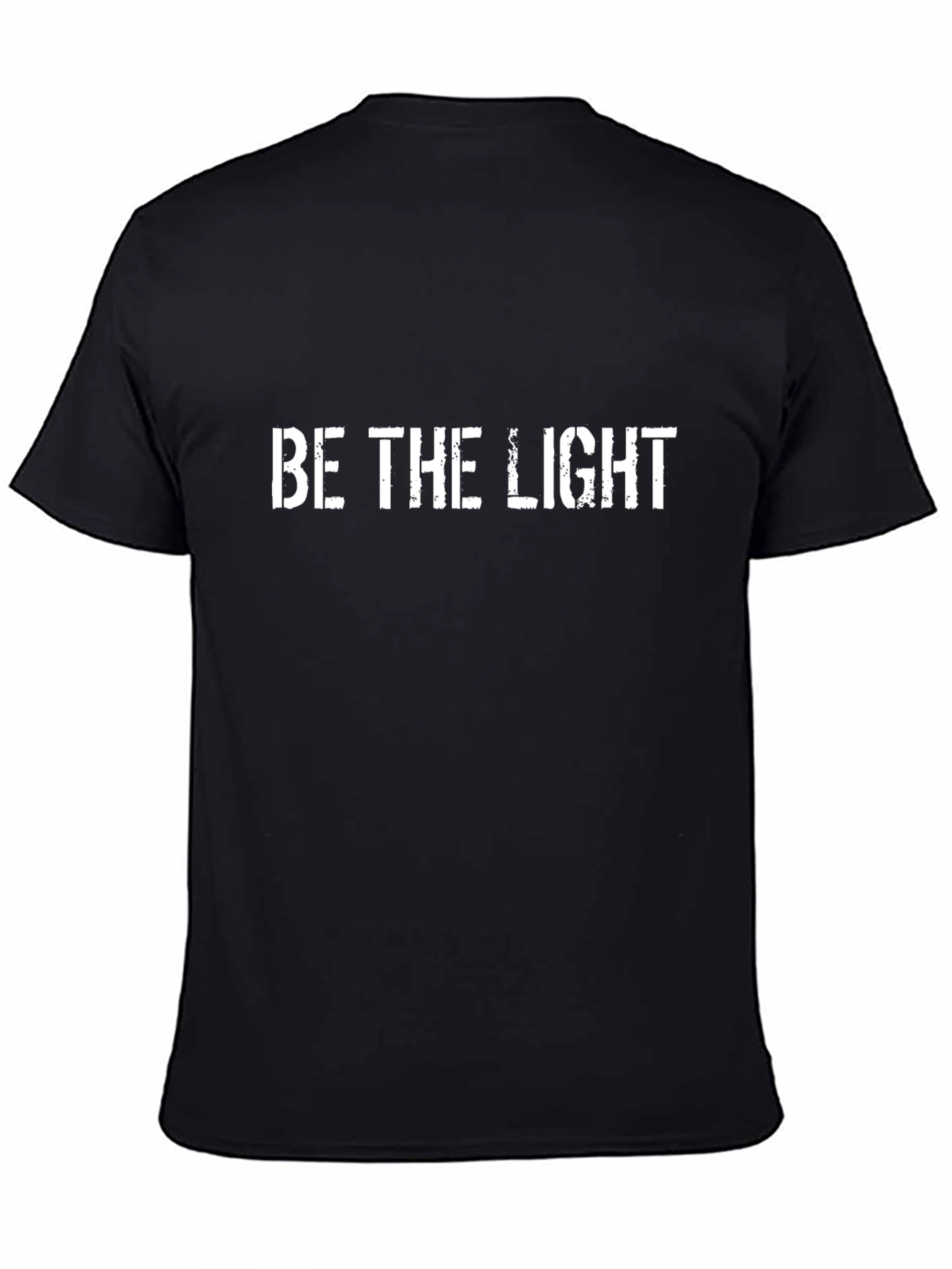 Be The Light Black Graphic T-Shirt