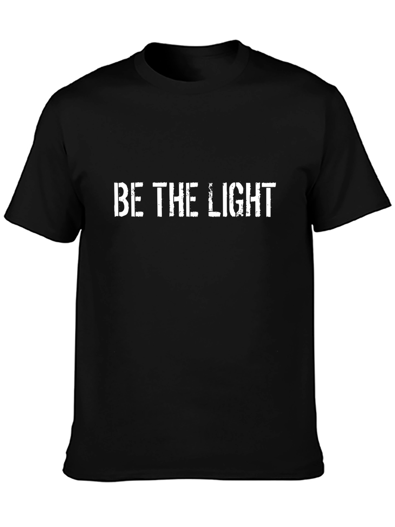 Be The Light Black Graphic T-Shirt