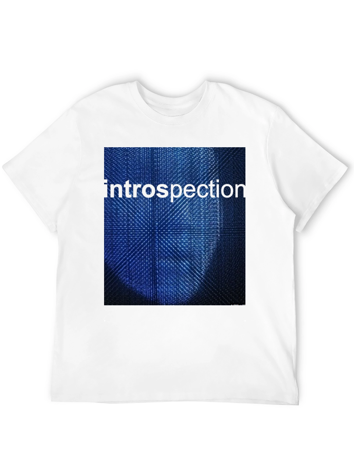 Introspection Graphic Print Black T-Shirt