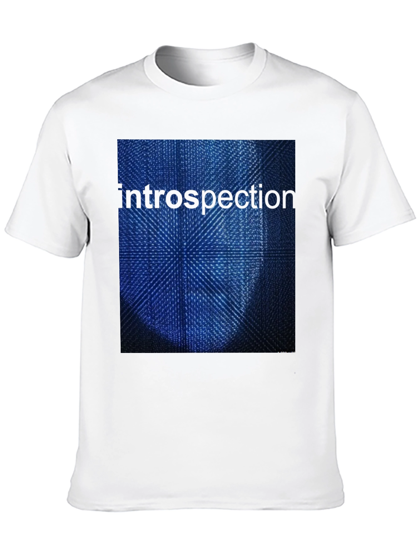 Introspection Graphic Print Black T-Shirt
