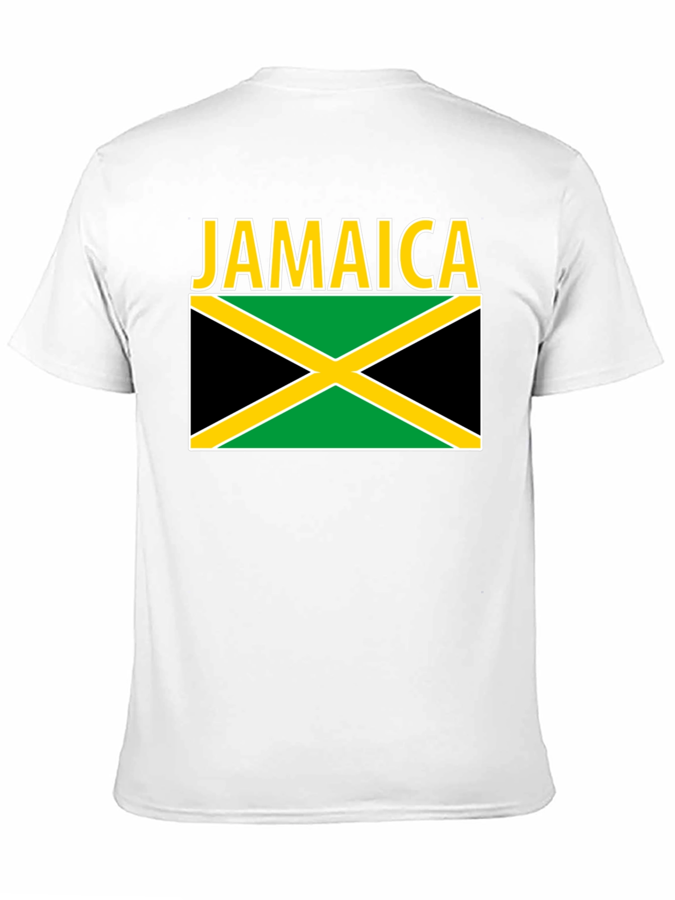 Jamaica Flag Graphic T-Shirt - Black Cotton Tee