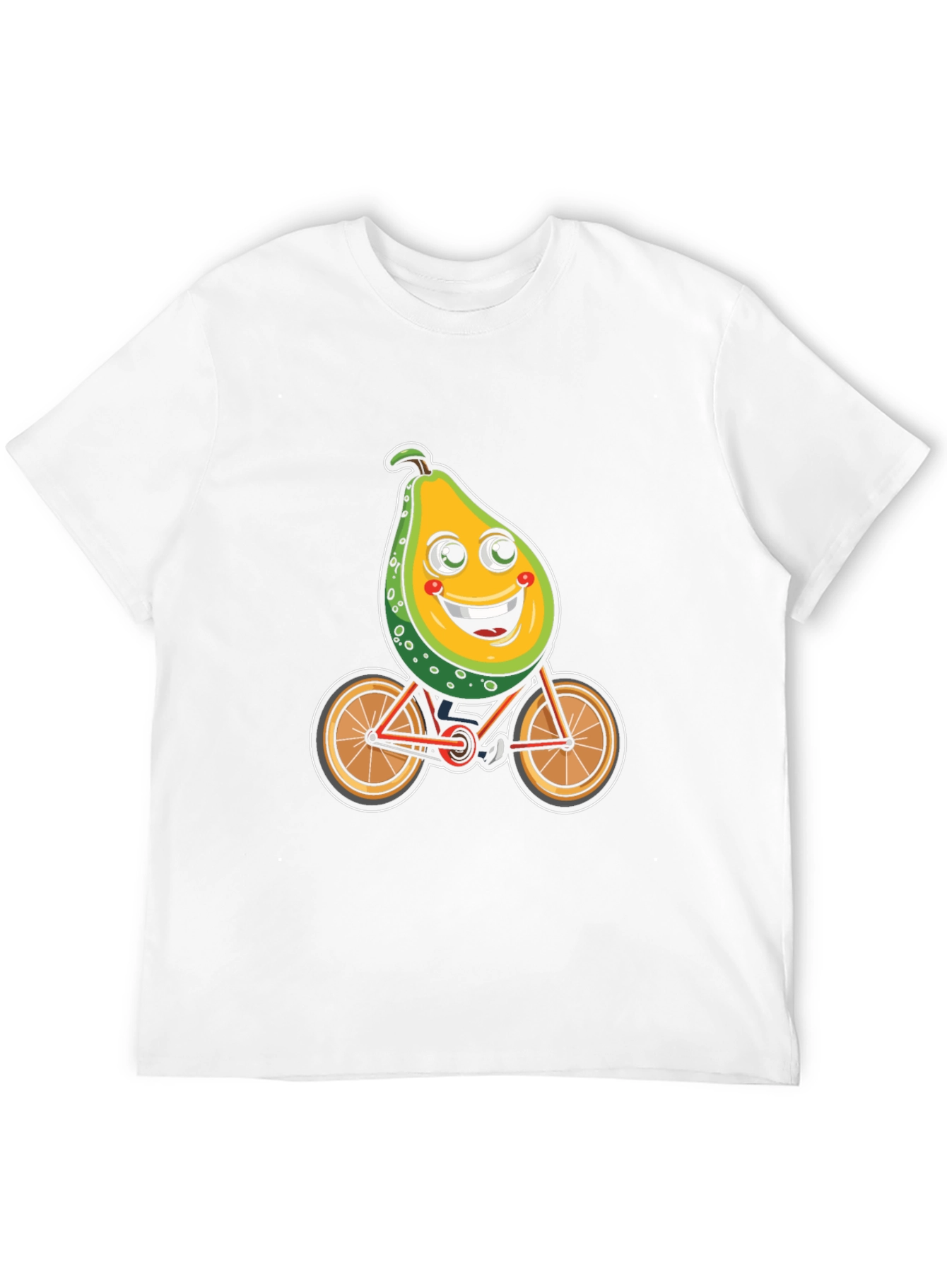 Avocado Bike Ride Graphic Tee - Black