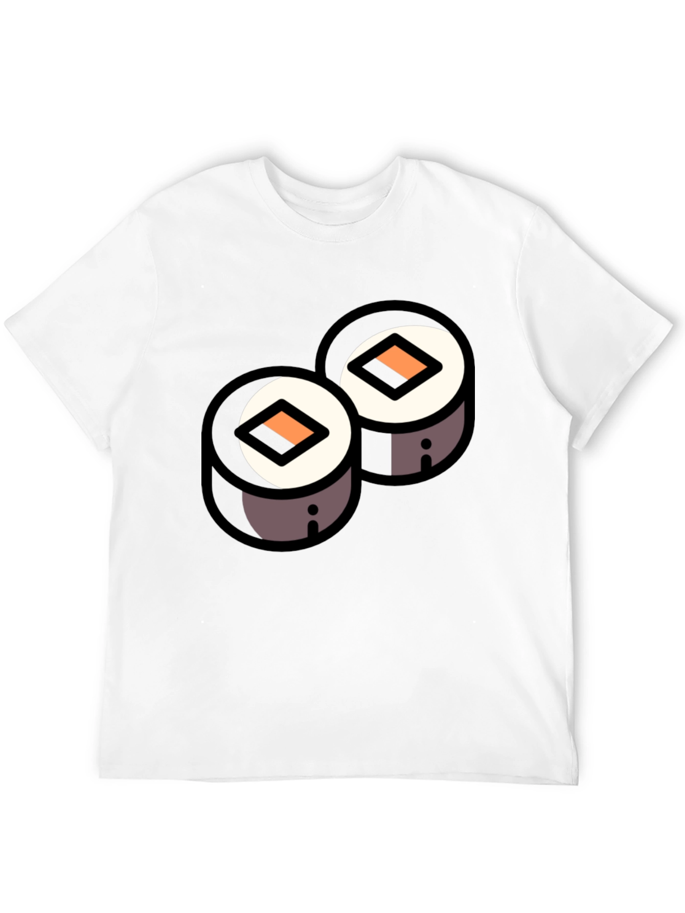 Sushi Roll Graphic Black T-Shirt - Foodie Fashion