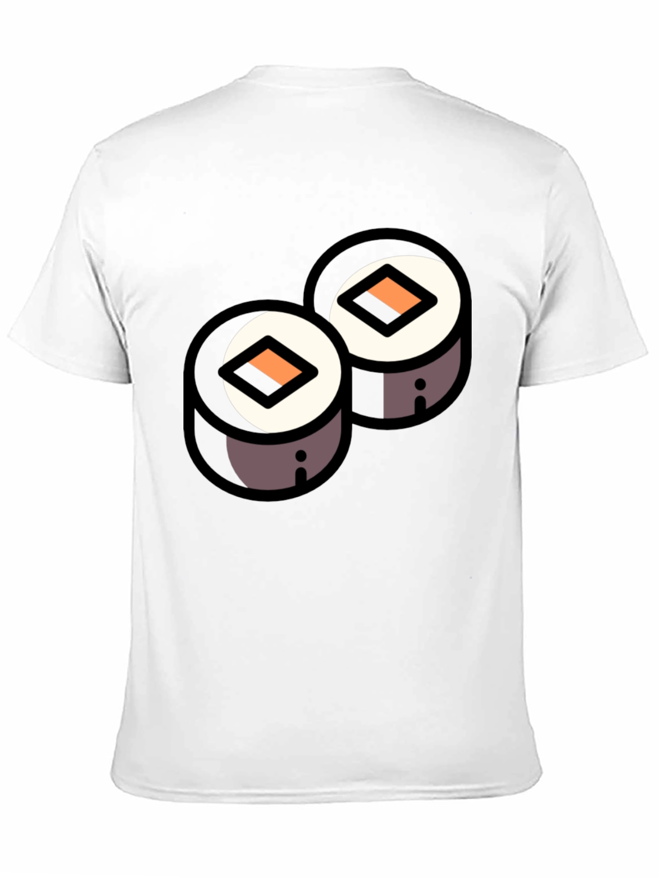 Sushi Roll Graphic Black T-Shirt - Foodie Fashion