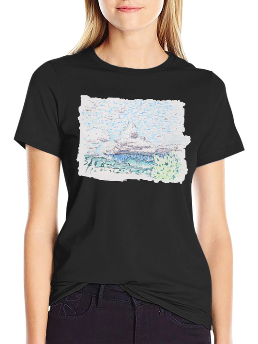 Artistic Landscape Print Tee