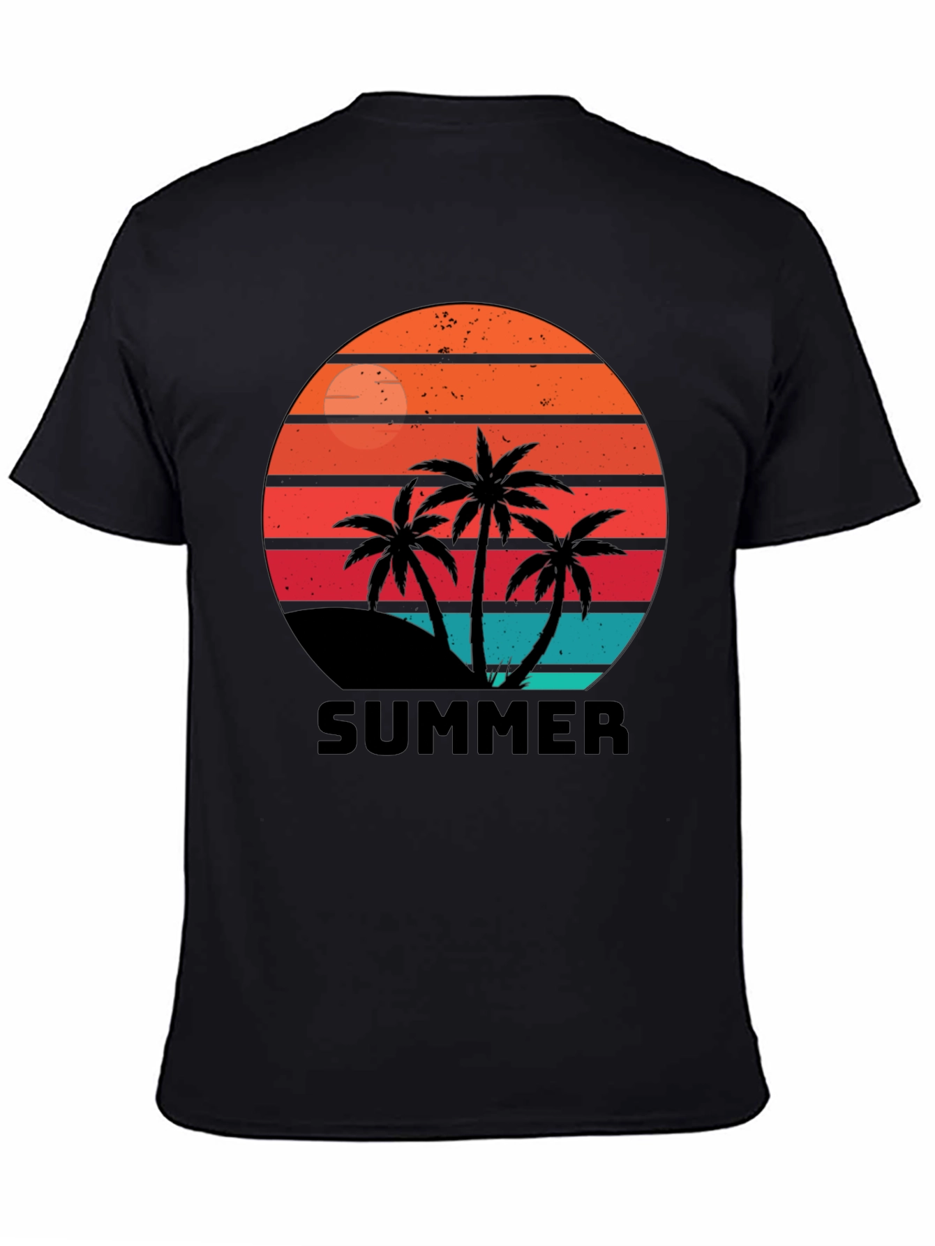 Retro Summer Palm Tree Graphic Tee