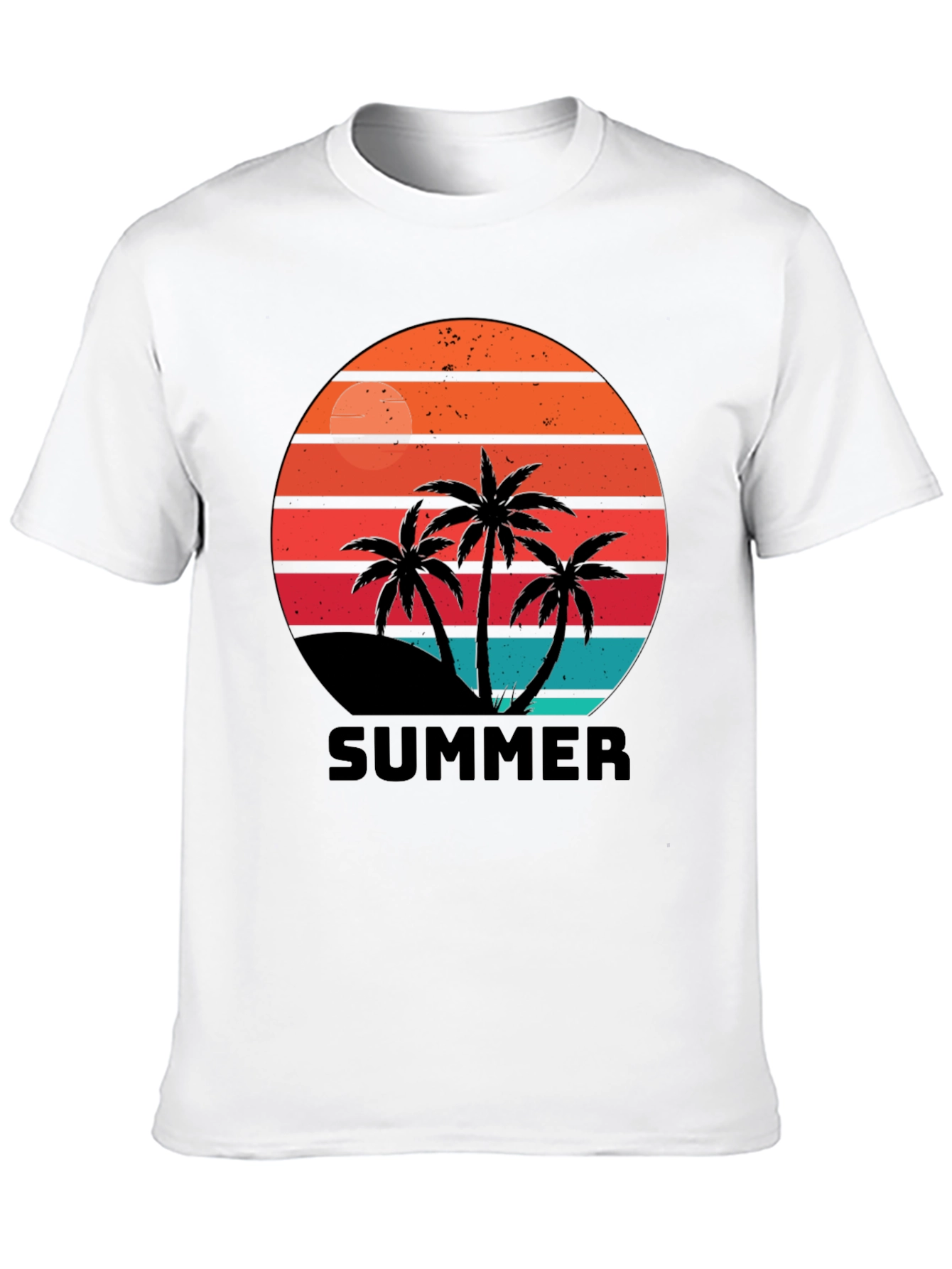 Retro Summer Palm Tree Graphic Tee