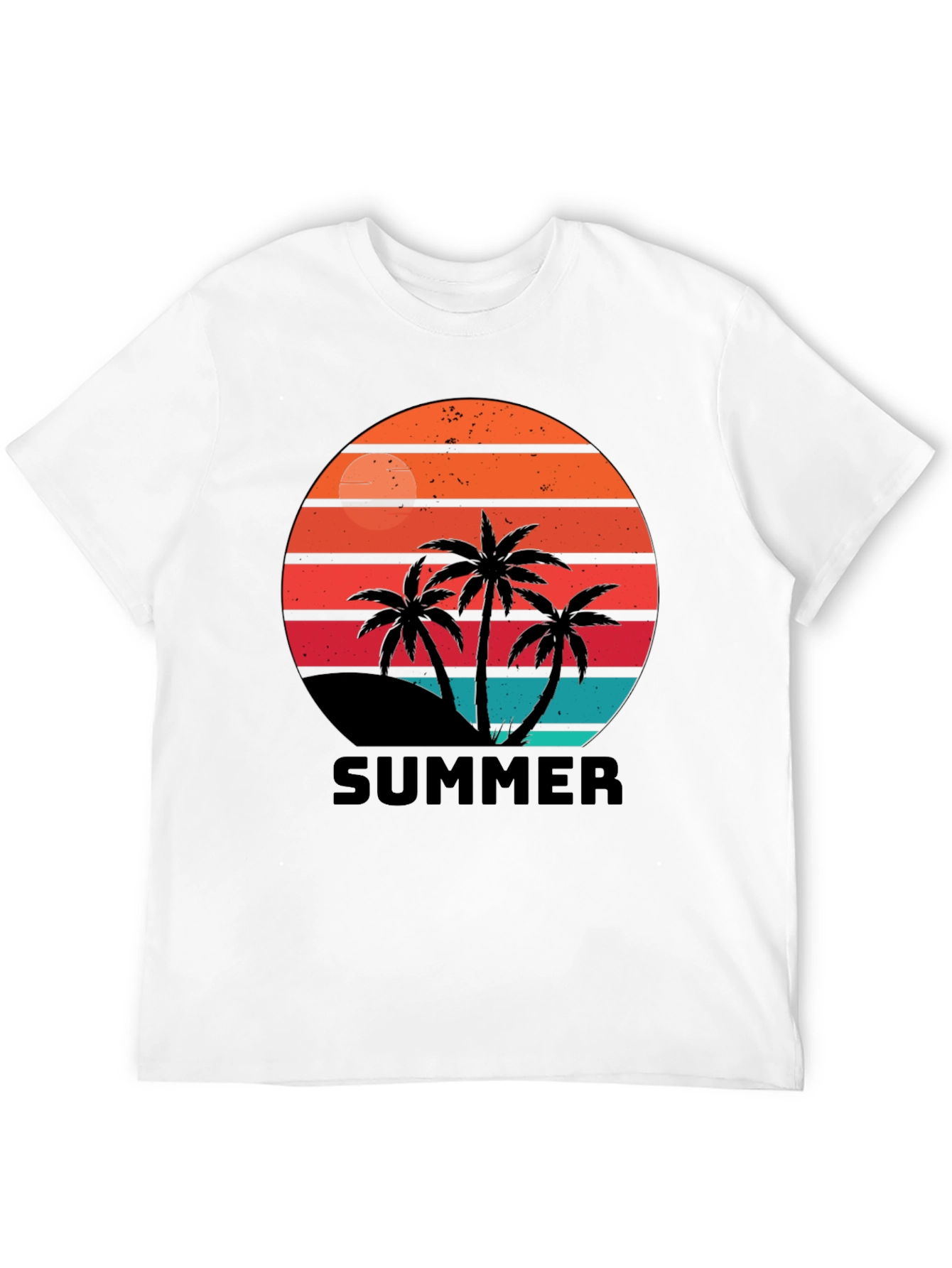 Retro Summer Palm Tree Graphic Tee