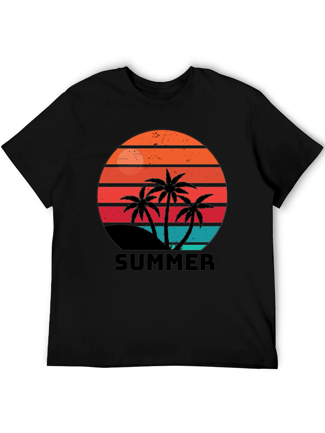 Retro Summer Palm Tree Graphic Tee