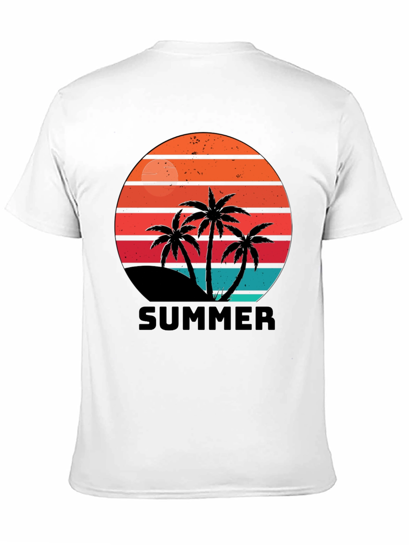Retro Summer Palm Tree Graphic Tee