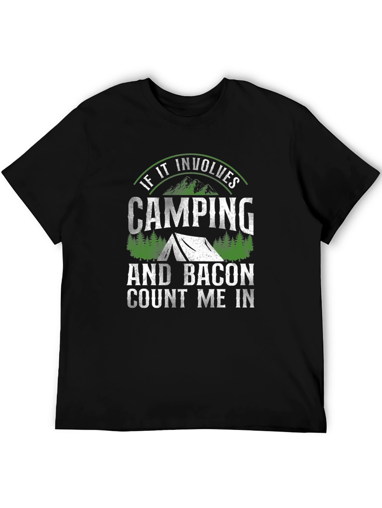 Camping & Bacon T-Shirt: Count Me In!