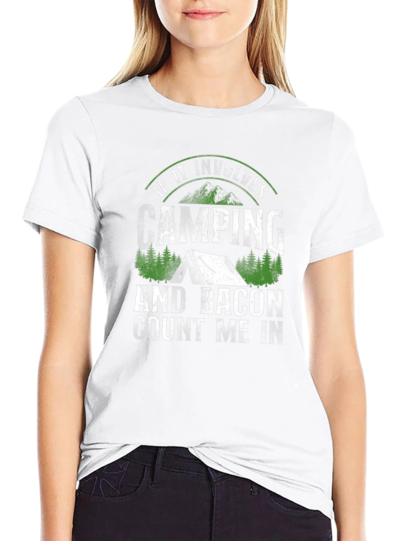 Camping & Bacon T-Shirt: Count Me In!