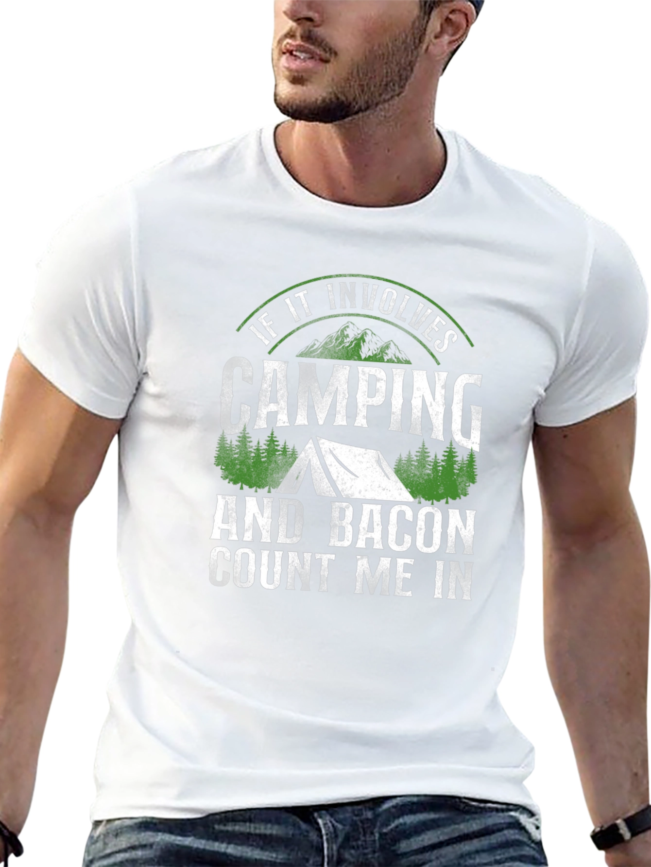 Camping & Bacon T-Shirt: Count Me In!