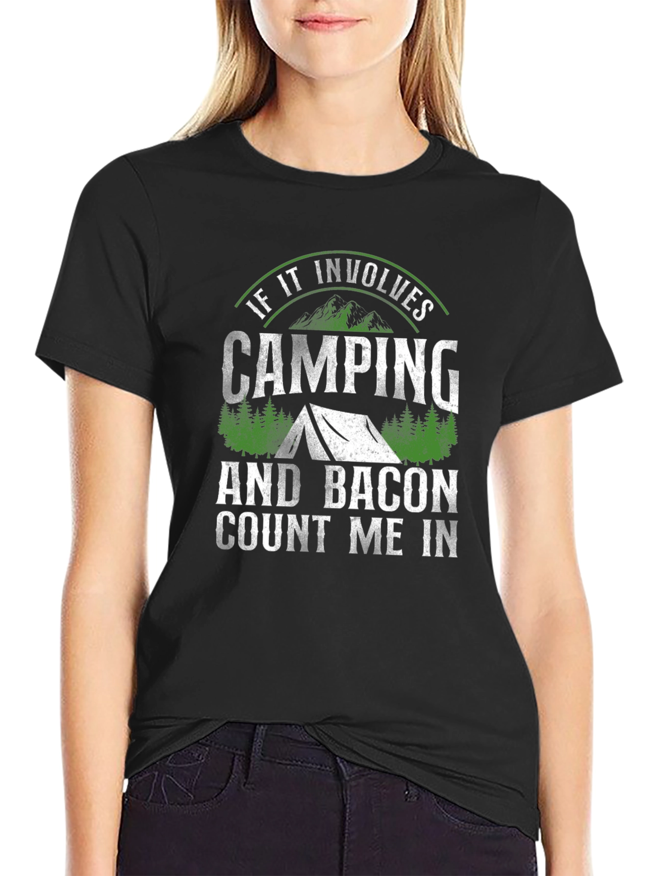 Camping & Bacon T-Shirt: Count Me In!
