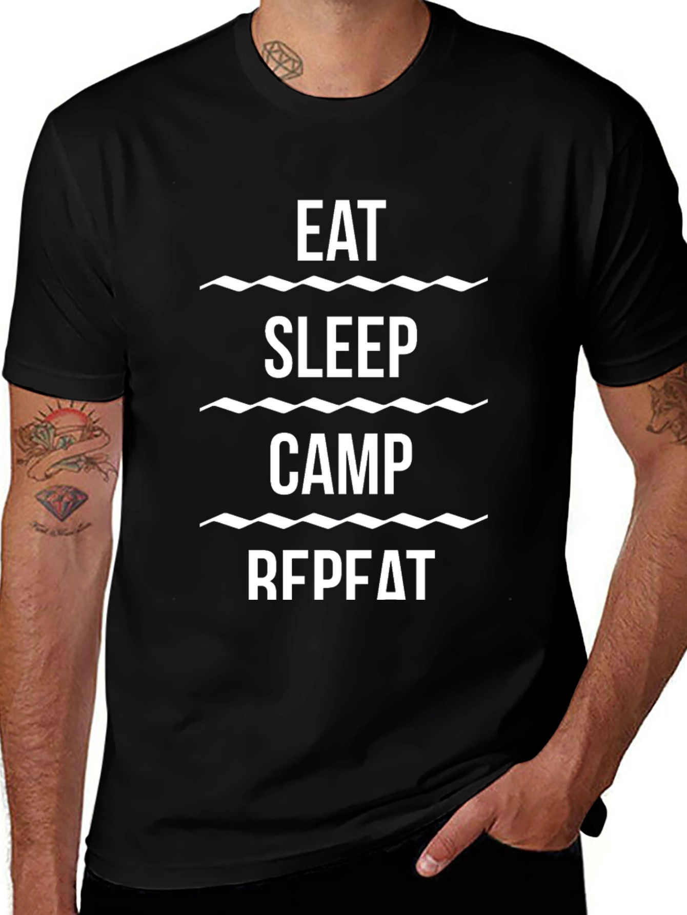 Eat Sleep Camp Repeat T-Shirt