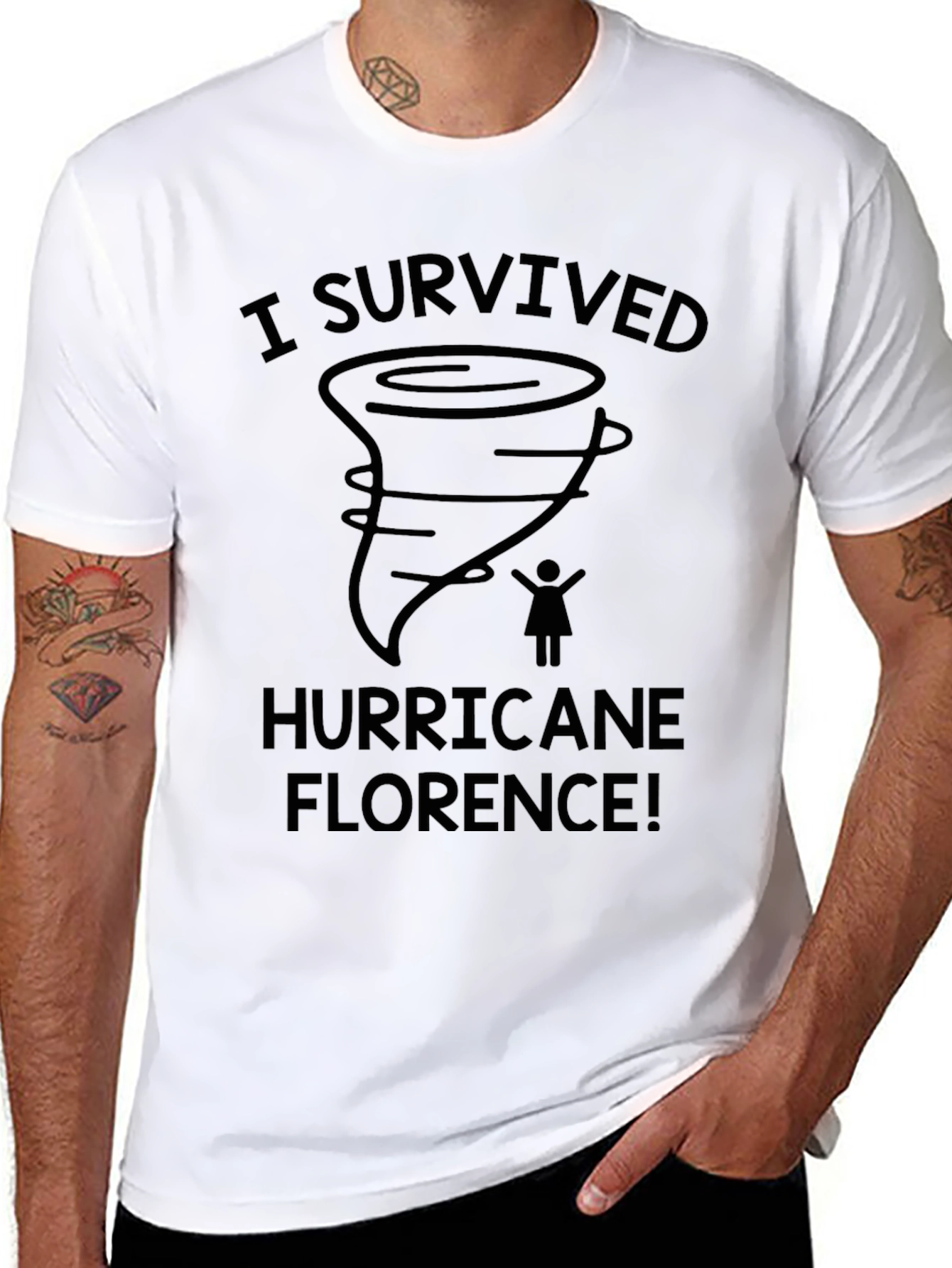 I Survived Hurricane Florence Novelty T-Shirt