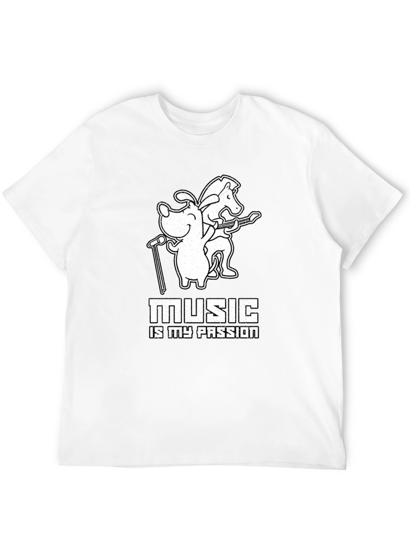 Music Is My Passion Black T-Shirt