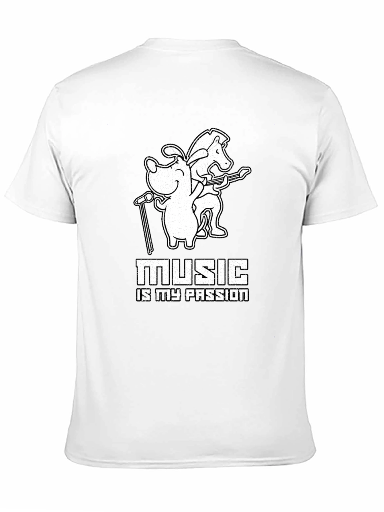 Music Is My Passion Black T-Shirt
