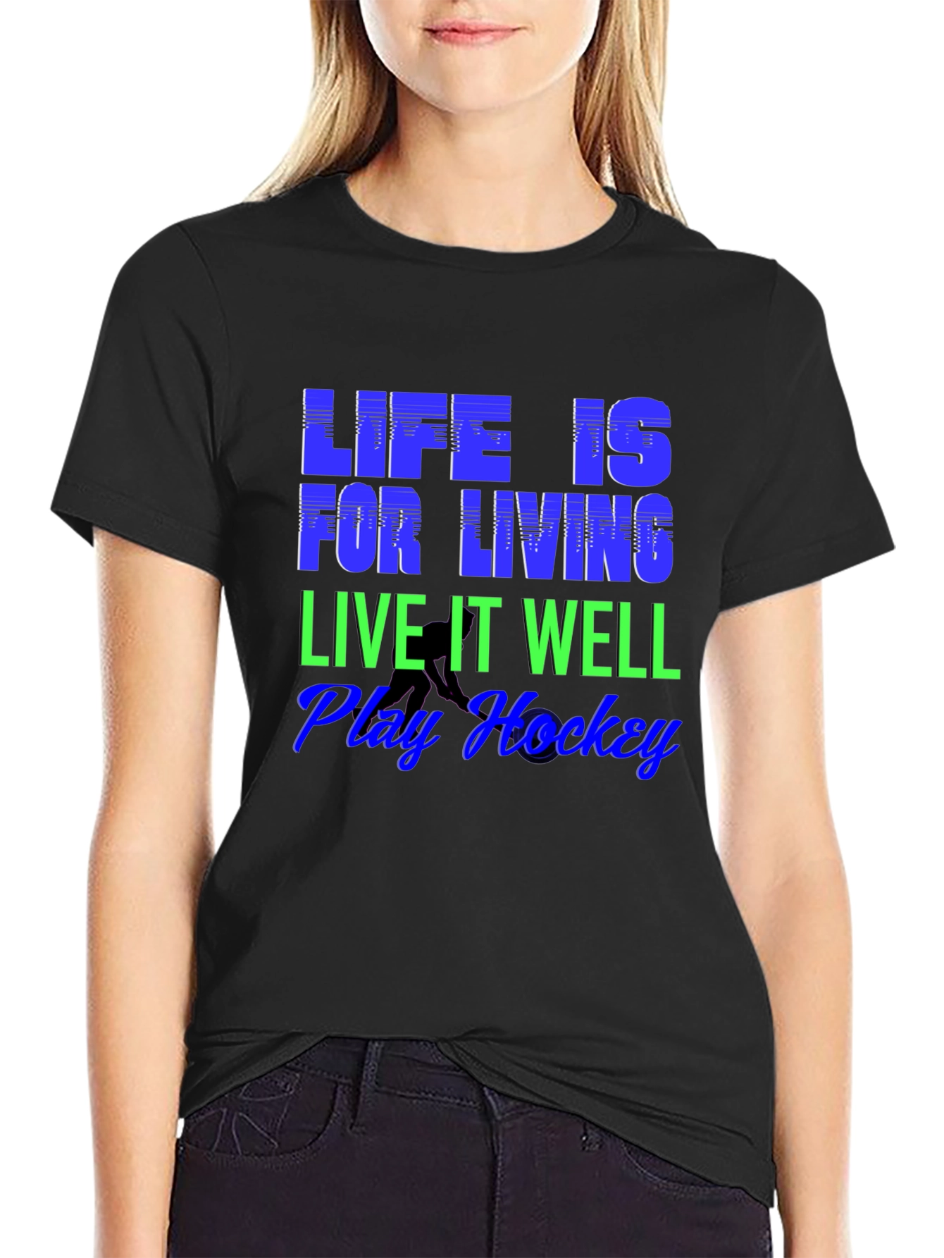 Life is for Living Hockey T-Shirt