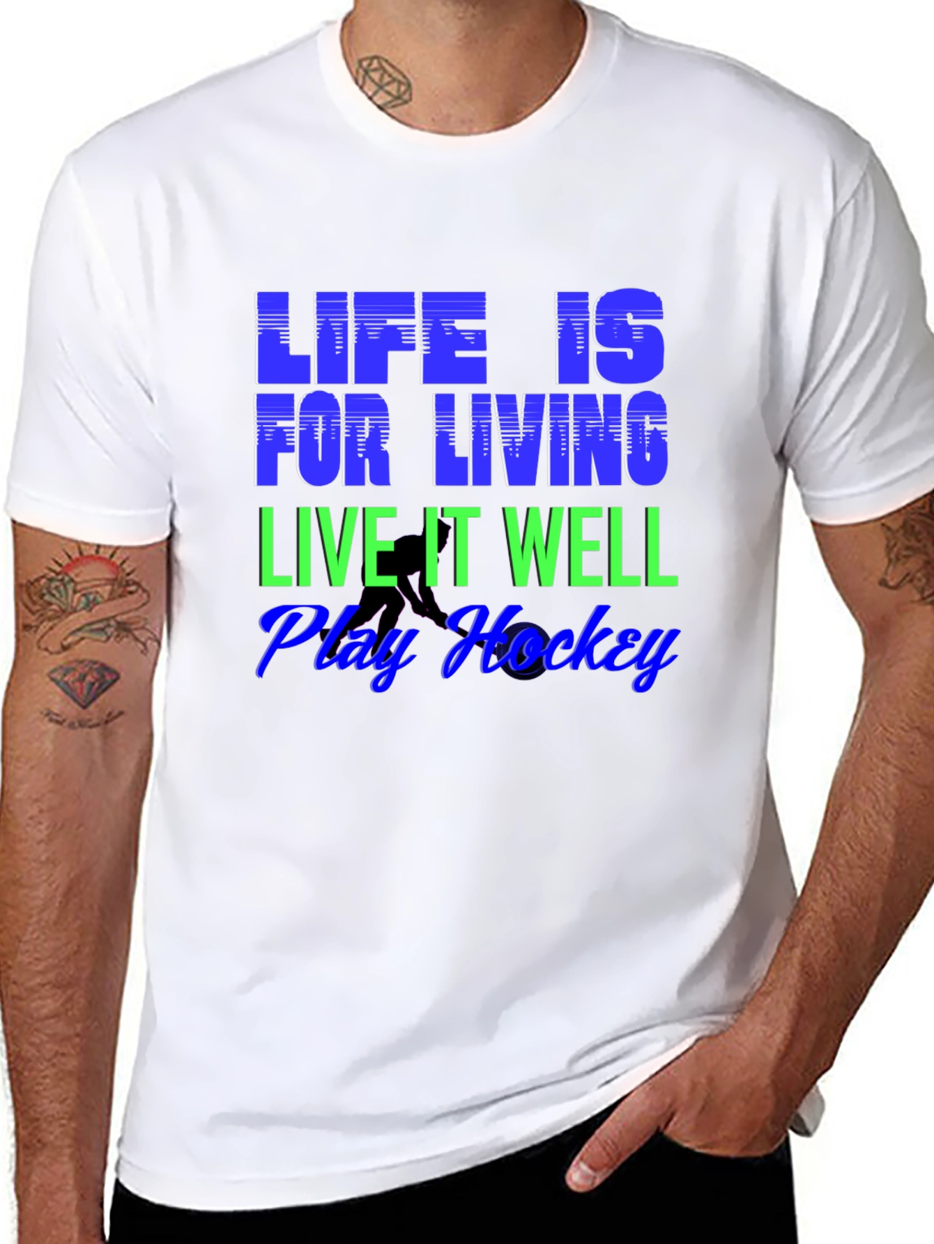 Life is for Living Hockey T-Shirt