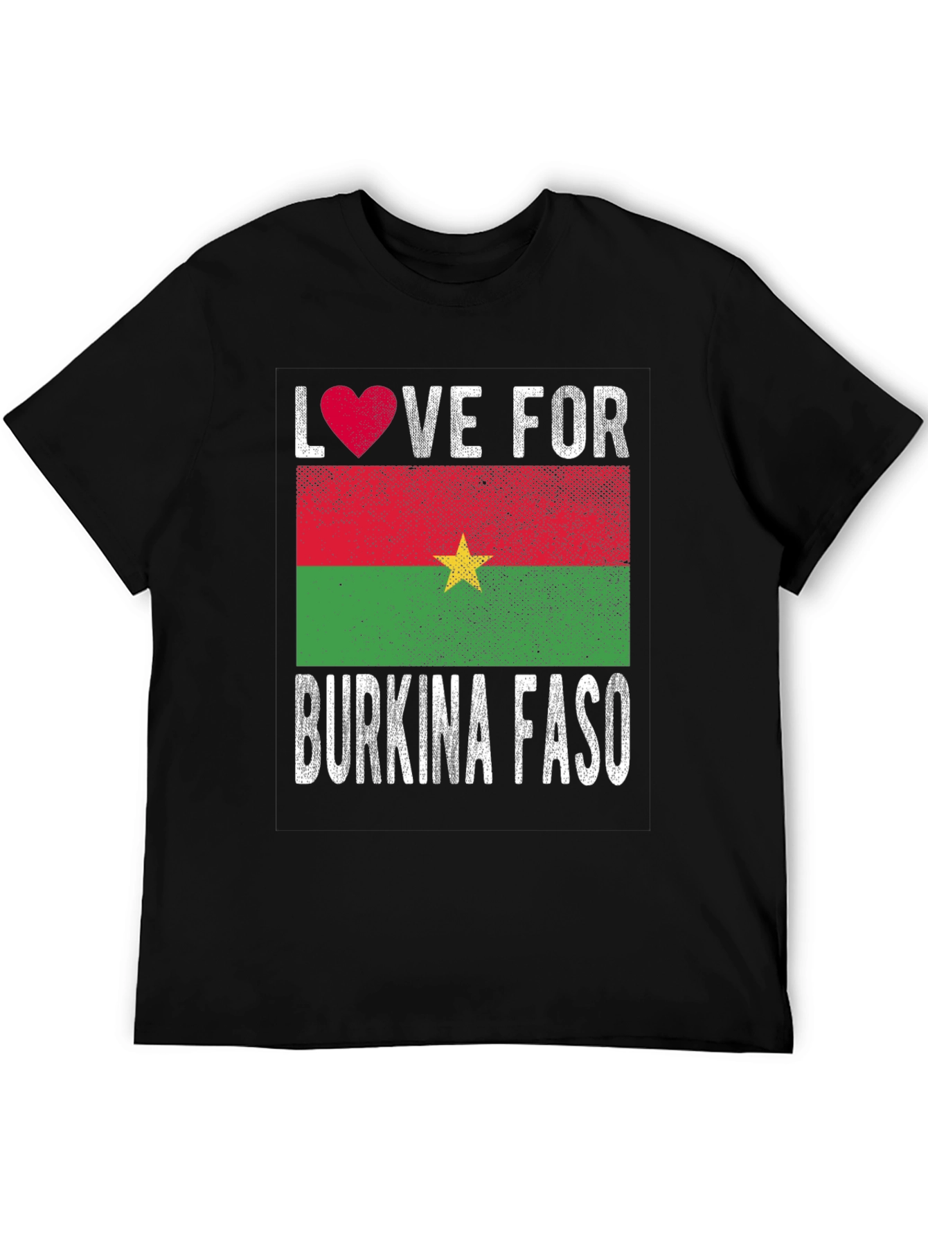 Burkina Faso Love Heart Flag T-Shirt