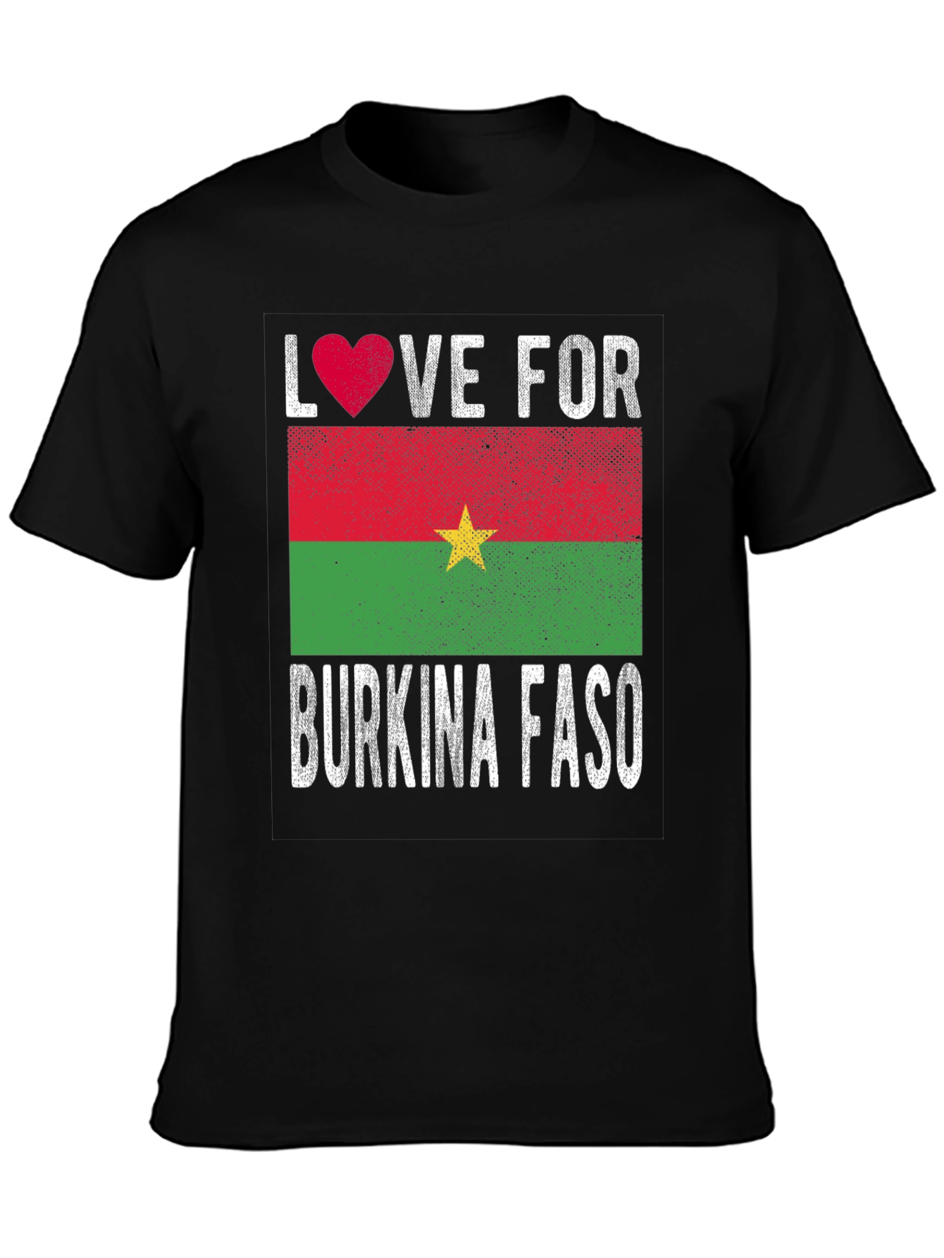 Burkina Faso Love Heart Flag T-Shirt