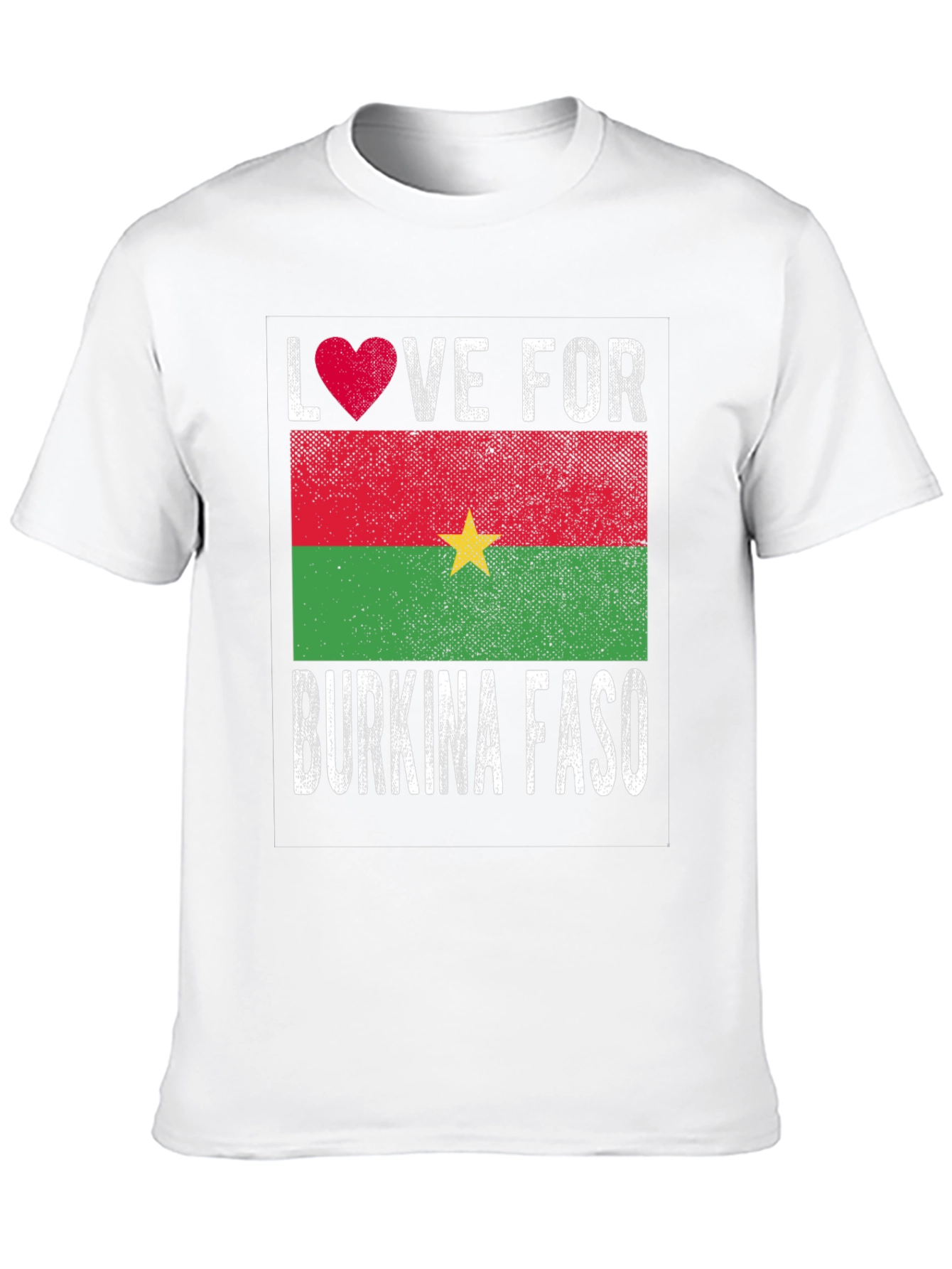 Burkina Faso Love Heart Flag T-Shirt