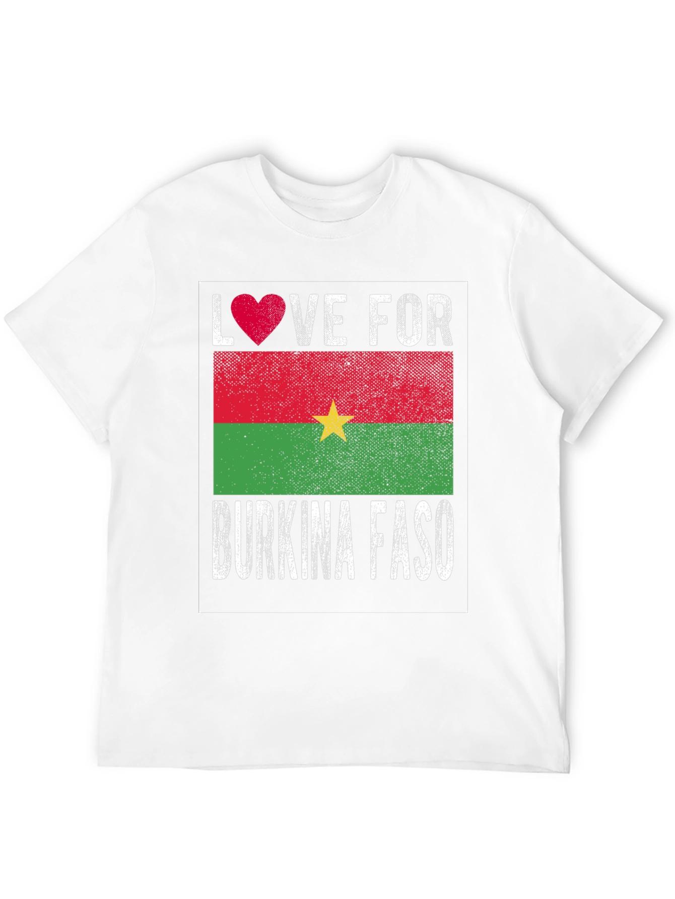 Burkina Faso Love Heart Flag T-Shirt