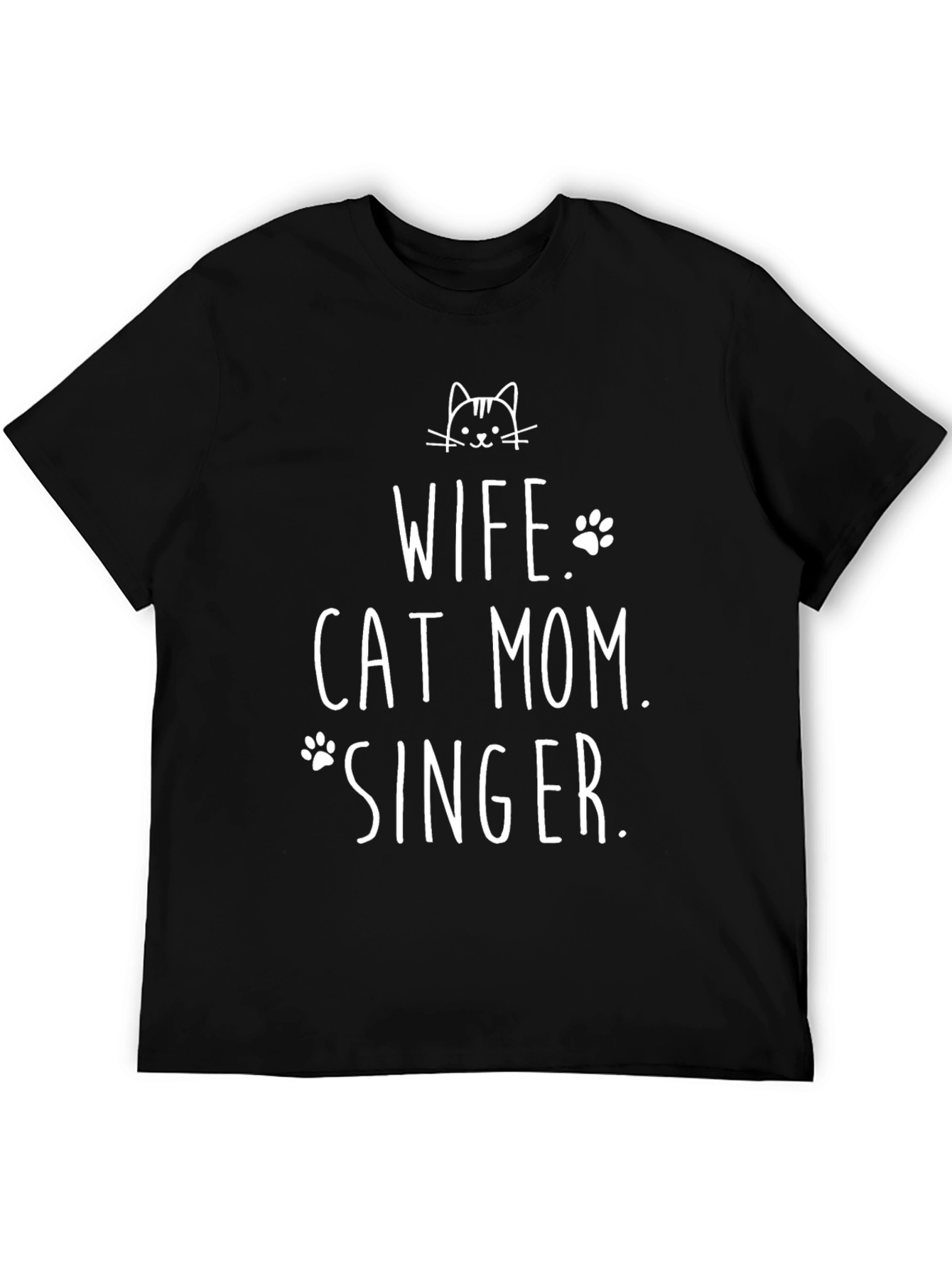 Wife Cat Mom Singer T-Shirt