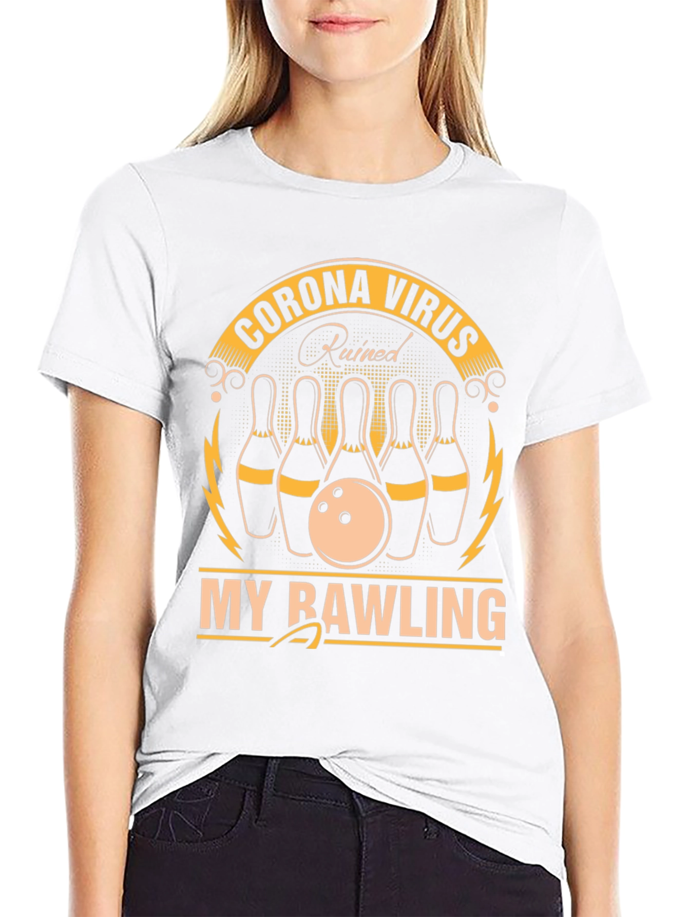 Corona Virus Ruined My Bowling T-Shirt