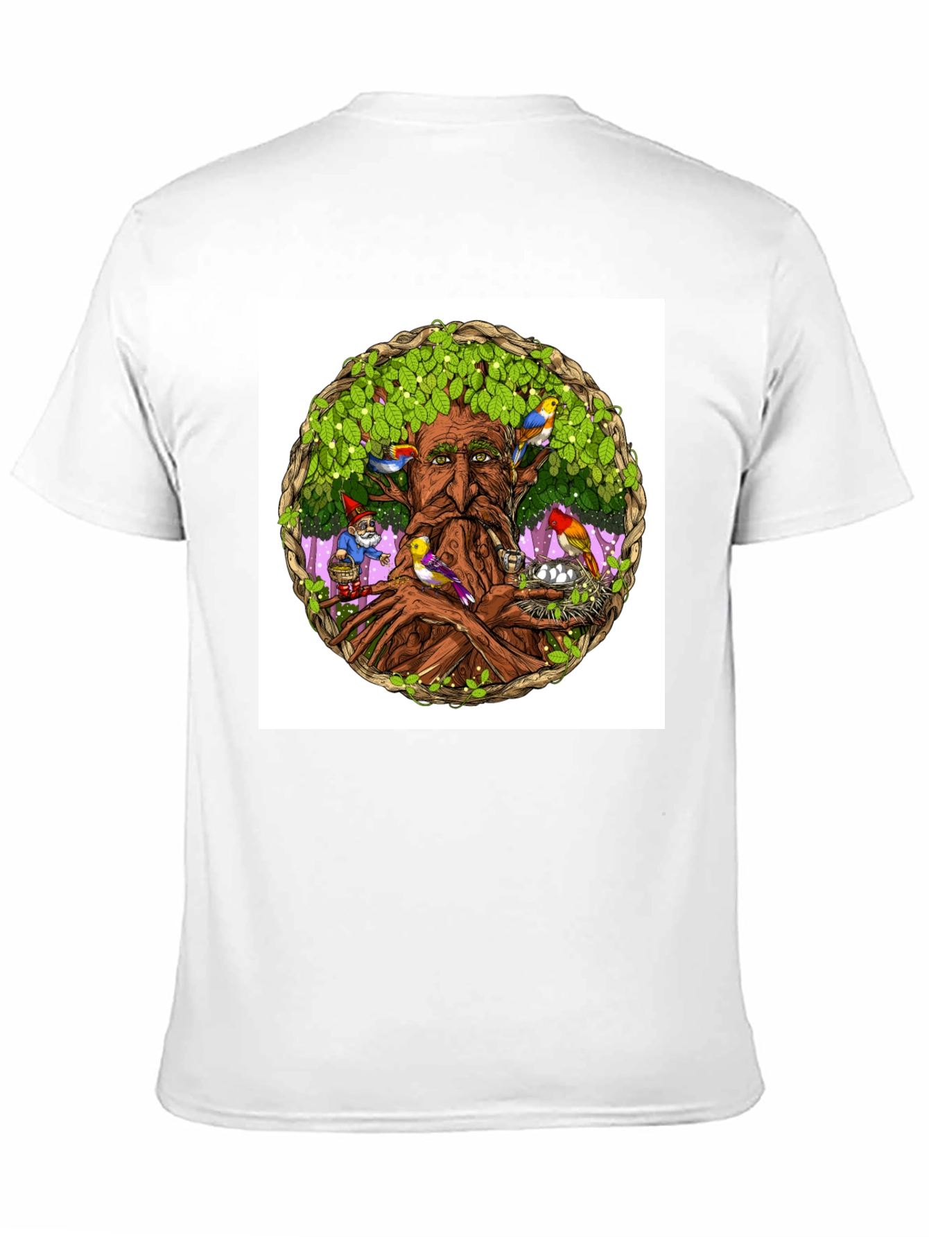 Nature Wise Tree Man Graphic Tee - Black